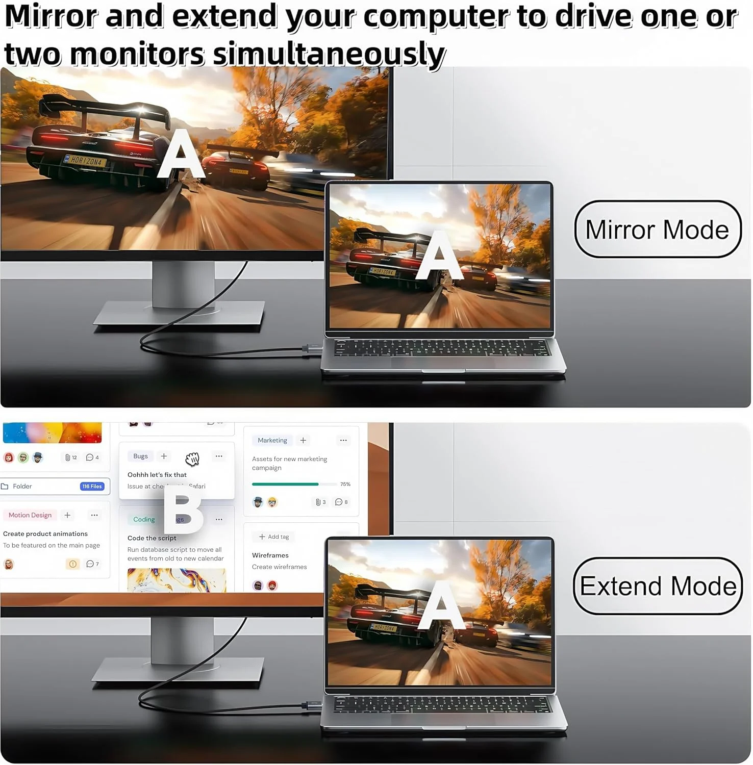 کابل USB به HDMI، دارای درایورهای داخلی، کابل 1.8 متری USB 3.0 به HDMI نر، مبدل HD 1080P مانیتور با صدا برای کامپیوتر رومیزی، لپ تاپ، مانیتور، پروژکتور، HDTV سازگار با سیستم عامل ویندوز/مک/اندروید