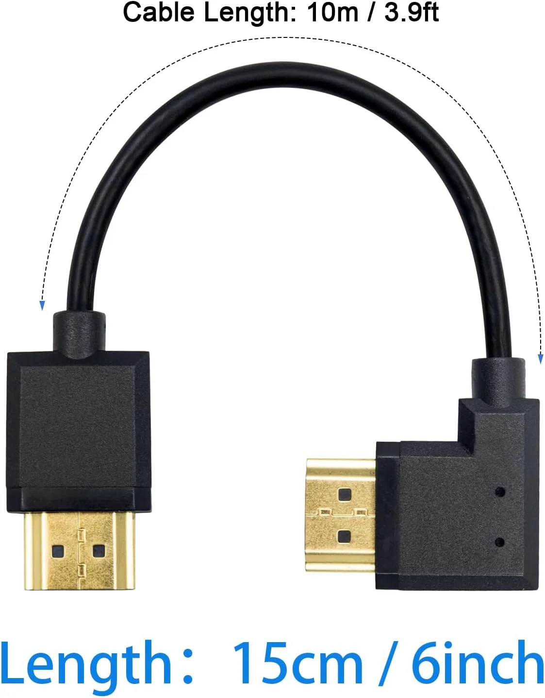 کابل HDMI کوتاه Duttek 4K، 15 سانتی متر، کابل HDMI نر به نر زاویه دار راست برای استیک تلویزیون 3D و 4K Ultra HD، کابل HDMI 2.0 (فوق العاده نازک) کابل HDMI کوتاه Duttek 4K، 15 سانتی متر، کابل HDMI نر به نر زاویه دار راست برای استیک تلویزیون 3D و 4K Ultra HD، کابل HDMI 2.0 (فوق العاده نازک)
