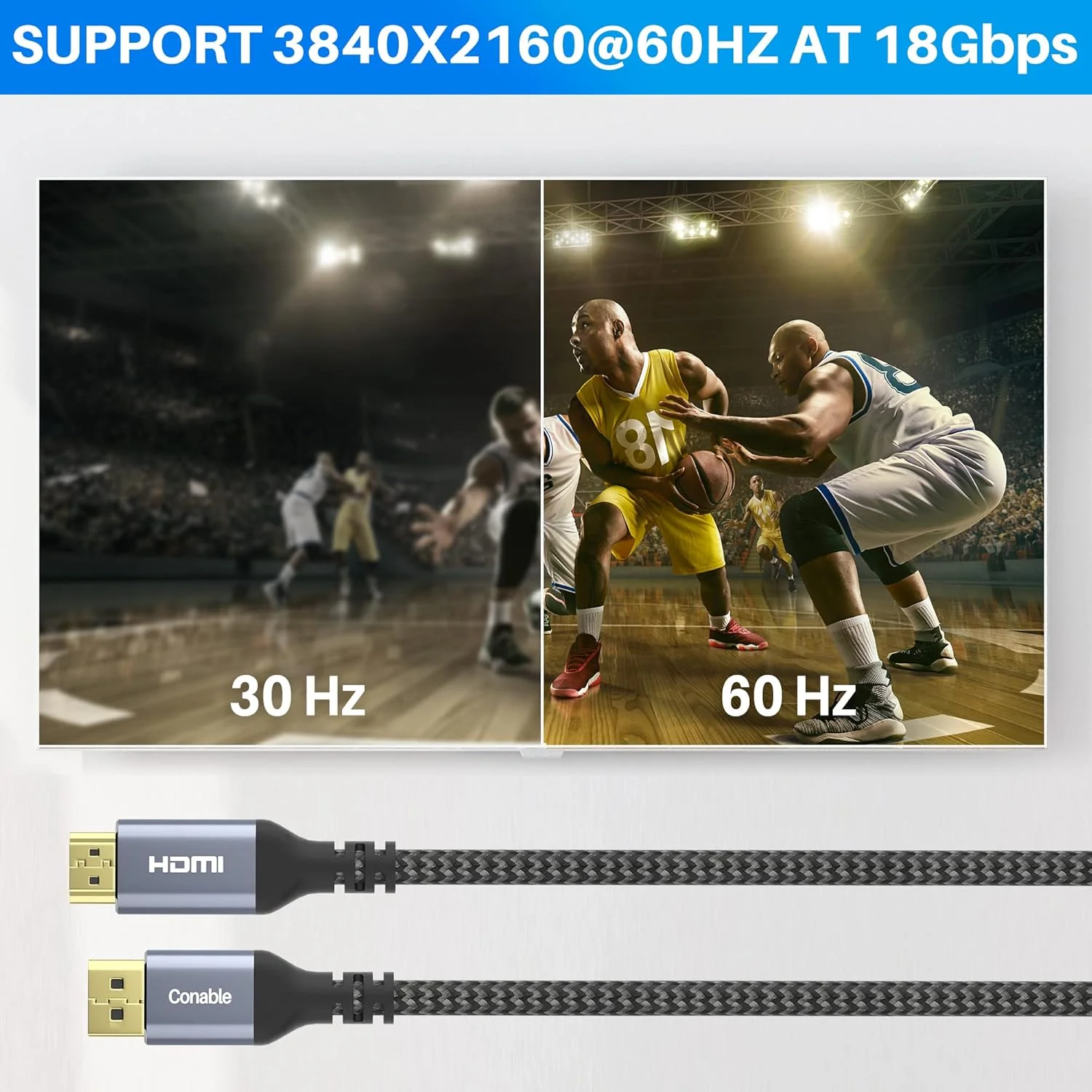 کابل DisplayPort به HDMI 4K - طول 6 متر، فعال با سرعت بالا، پشتیبانی از 4K@60Hz، 2K@120Hz، 1080P برای تلویزیون های HD، مانیتور، پروژکتور کابل DisplayPort به HDMI 4K - طول 6 متر، فعال با سرعت بالا، پشتیبانی از 4K@60Hz، 2K@120Hz، 1080P برای تلویزیون های HD، مانیتور، پروژکتور