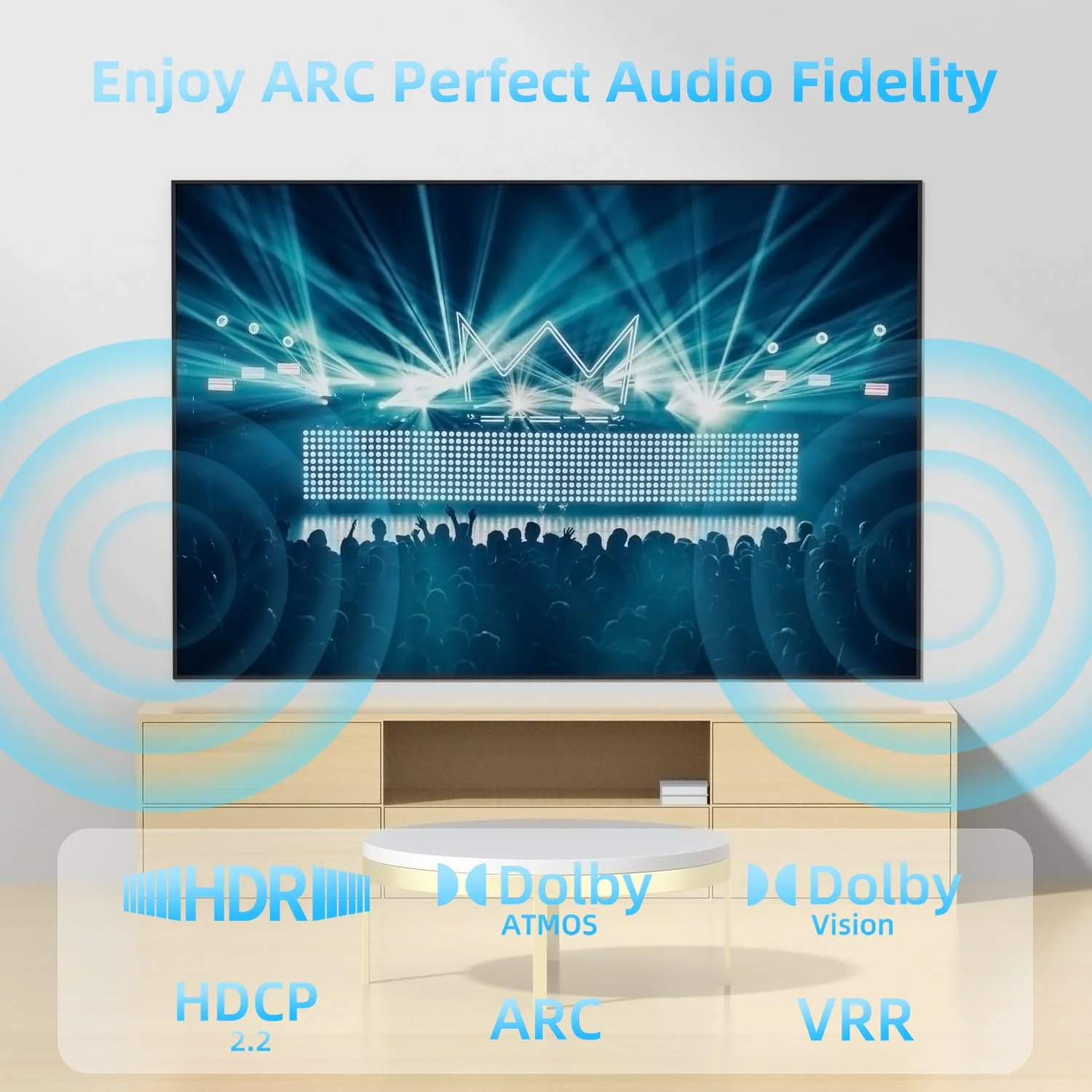 کابل HDMI بلند 4K مدل Diyanisly طول 22 متر، کابل HDMI 2.0 با سرعت بالا، پشتیبانی از 4K@60Hz، ARC سه بعدی، کابل HDMI برگشت صوتی و تصویری اترنت برای مانیتور تلویزیون UHD Xbox PS4/PS5 Roku لپ تاپ PC و غیره (بافته شده، مشکی)