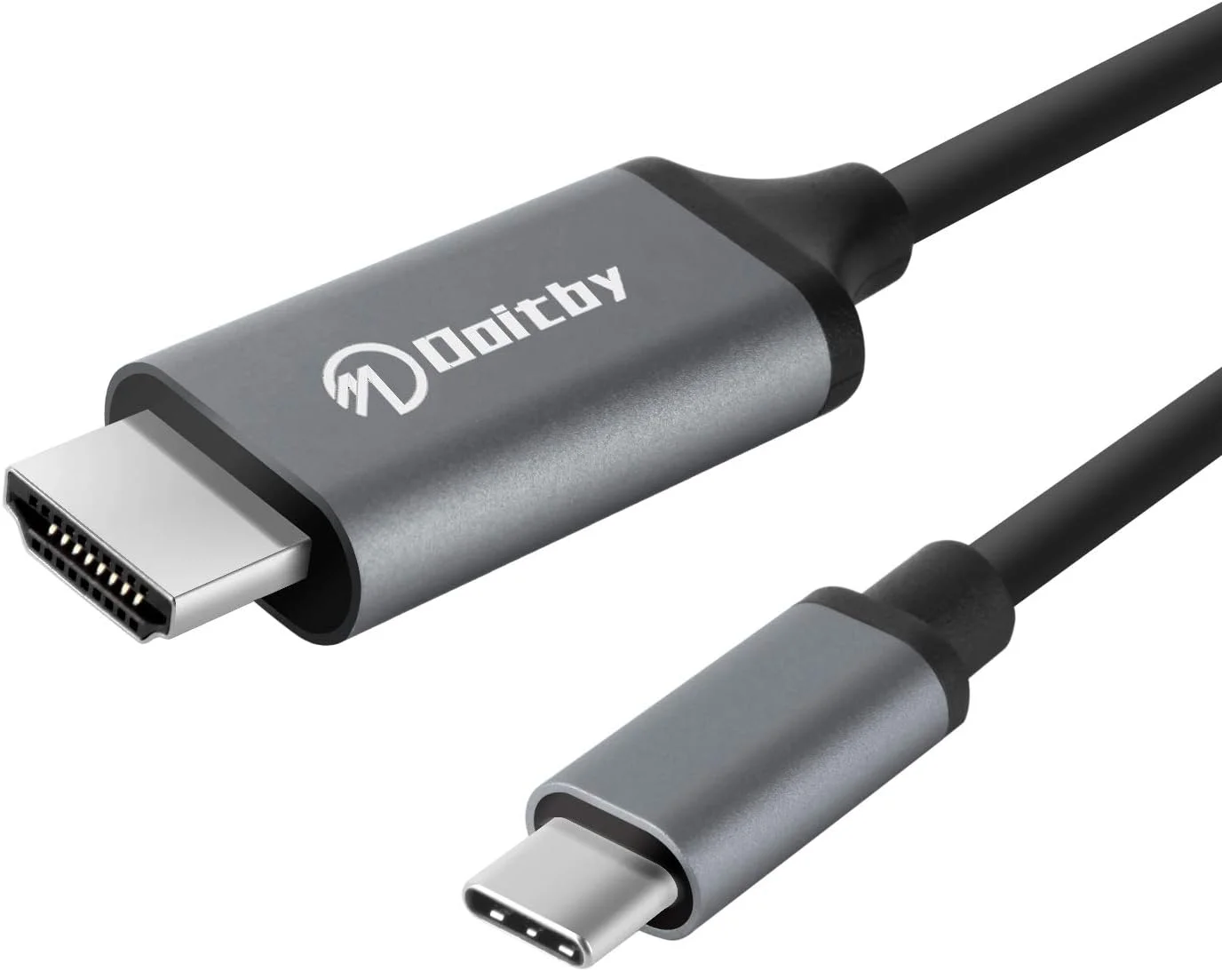 کابل تبدیل USB Type C به HDMI مناسب برای Samsung Galaxy، Thunderbolt 3/4 سازگار با iPhone 16/15، MacBook، iMac، Surface، Dell و سایر دستگاه ها - طول 1.8 متر 4K
