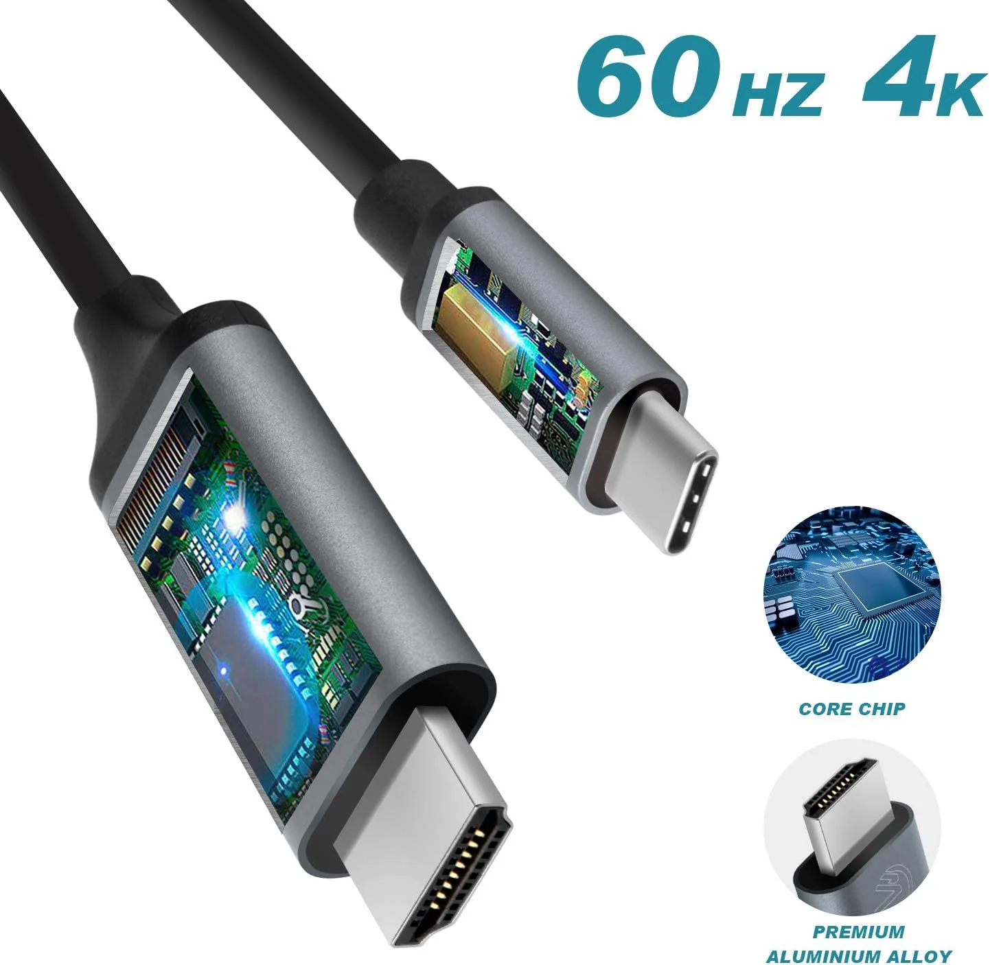 کابل تبدیل USB Type C به HDMI مناسب برای Samsung Galaxy، Thunderbolt 3/4 سازگار با iPhone 16/15، MacBook، iMac، Surface، Dell و سایر دستگاه ها - طول 1.8 متر 4K کابل تبدیل USB Type C به HDMI مناسب برای Samsung Galaxy، Thunderbolt 3/4 سازگار با iPhone 16/15، MacBook، iMac، Surface، Dell و سایر دستگاه ها - طول 1.8 متر 4K