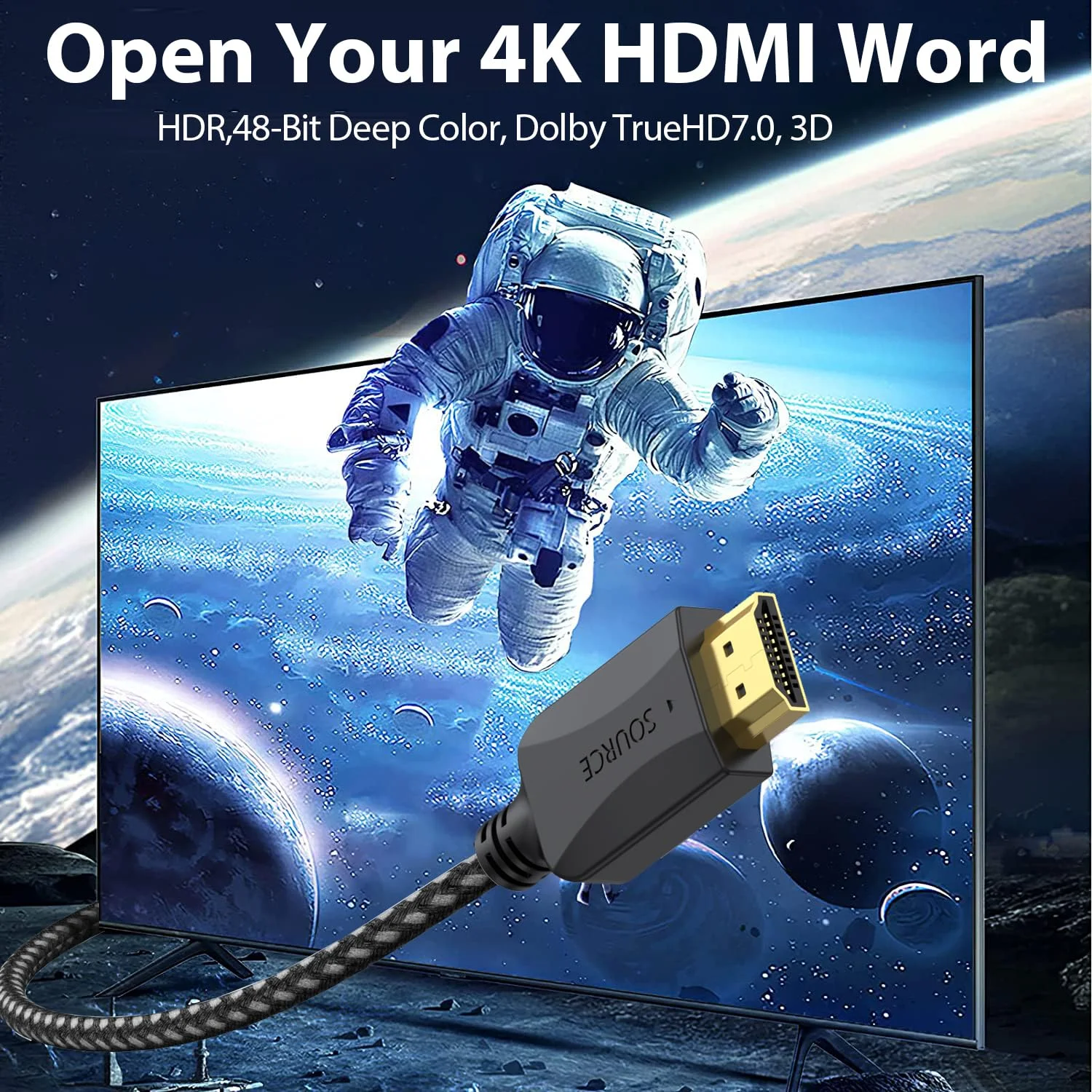 کابل HDMI شش فوتی (1.8 متری) بسته 10 عددی، کابل HDMI 4K برای کامپیوتر و تلویزیون، بافته شده - کابل HDMI 2.0 محافظت شده با سرعت بالا، نر، انعطاف پذیر با اترنت، 4K HDR HDCP 2.2، 3D ARC و دارای رتبه CL3 برای کامپیوتر، مانیتور، تلویزیون، پروژکتور کابل HDMI شش فوتی (1.8 متری) بسته 10 عددی، کابل HDMI 4K برای کامپیوتر و تلویزیون، بافته شده - کابل HDMI 2.0 محافظت شده با سرعت بالا، نر، انعطاف پذیر با اترنت، 4K HDR HDCP 2.2، 3D ARC و دارای رتبه CL3 برای کامپیوتر، مانیتور، تلویزیون، پروژکتور