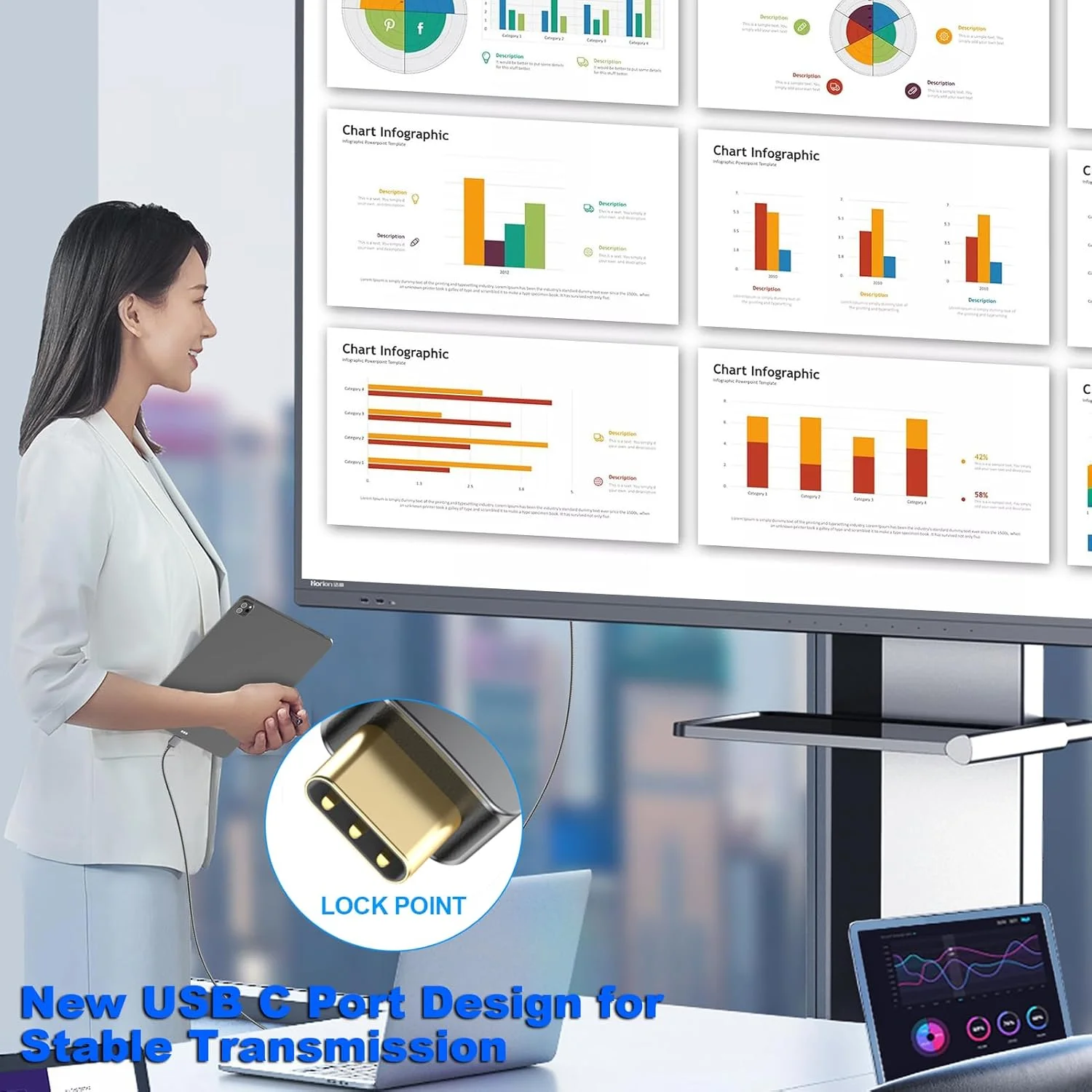 کابل USB-C به HDMI 4K 6 متری، کابل بافته شده پرسرعت Type-C به HDMI، سازگار با Thunderbolt 3/4/5 برای رایانه شخصی، مانیتور، تلویزیون، پروژکتور، Galaxy S8 تا S23، iPhone 15/16، MacBook، iPad Pro، Dell XPS