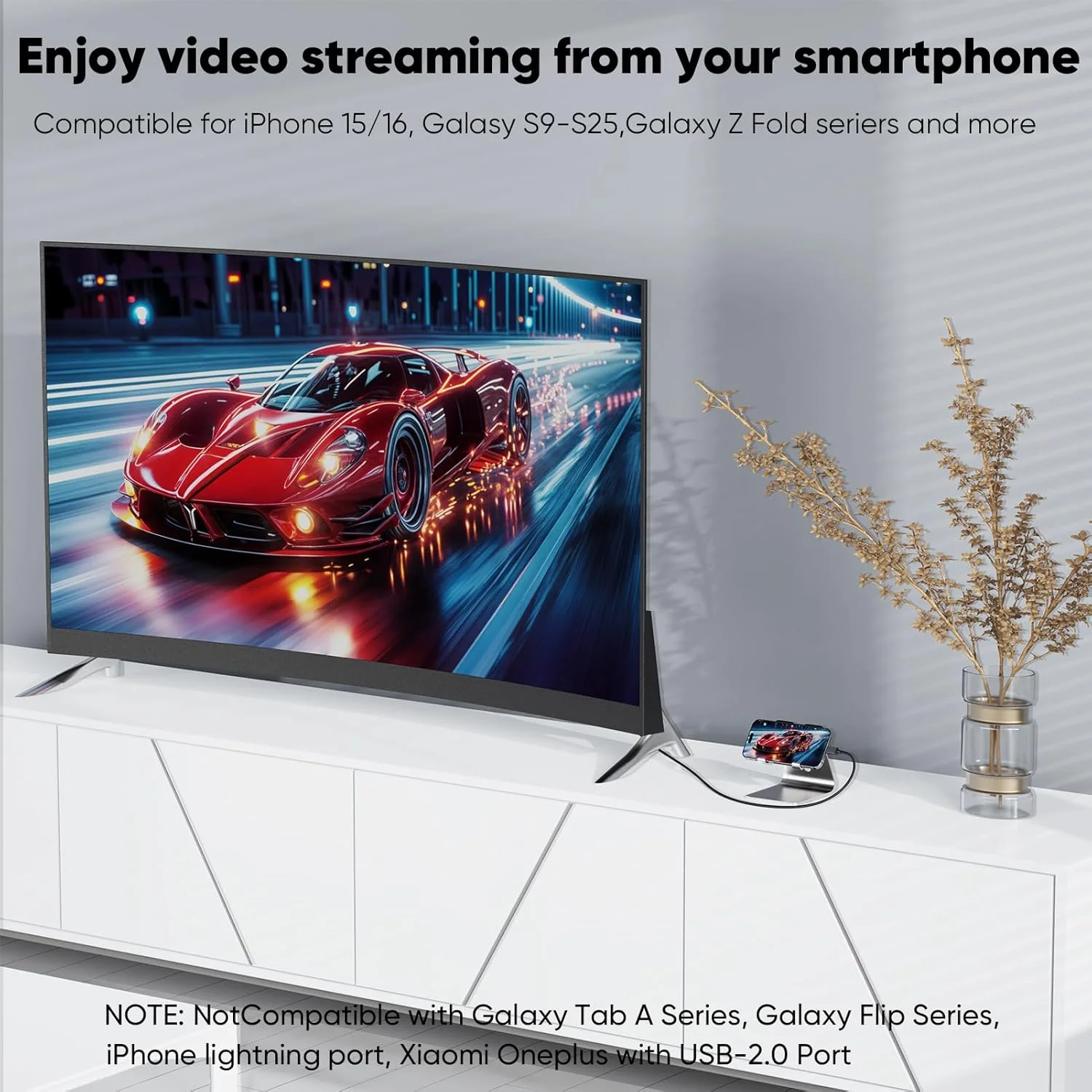 کابل کوتاه USB-C به HDMI 4K طول 45 سانتی متر، کابل باریک USBC به HDMI نر به نر سازگار با Thunderbolt 3/4/5 برای کامپیوتر، مانیتور، تلویزیون، پروژکتور، Galaxy S9-25، iPhone 15/16، MacBook، iPad Pro، Pixel، Dell XPS کابل کوتاه USB-C به HDMI 4K طول 45 سانتی متر، کابل باریک USBC به HDMI نر به نر سازگار با Thunderbolt 3/4/5 برای کامپیوتر، مانیتور، تلویزیون، پروژکتور، Galaxy S9-25، iPhone 15/16، MacBook، iPad Pro، Pixel، Dell XPS