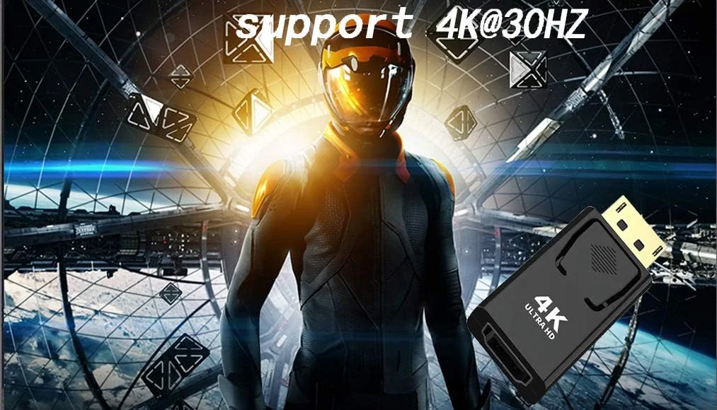 تبدیل Displayport به HDMI برند BERLAT، آداپتور DP به HDMI [دو عددی]، 3840x2160p تبدیل کننده نر به ماده سازگار با کامپیوتر، دسکتاپ، لپ تاپ، PC، مانیتور، HDTV - روکش طلا