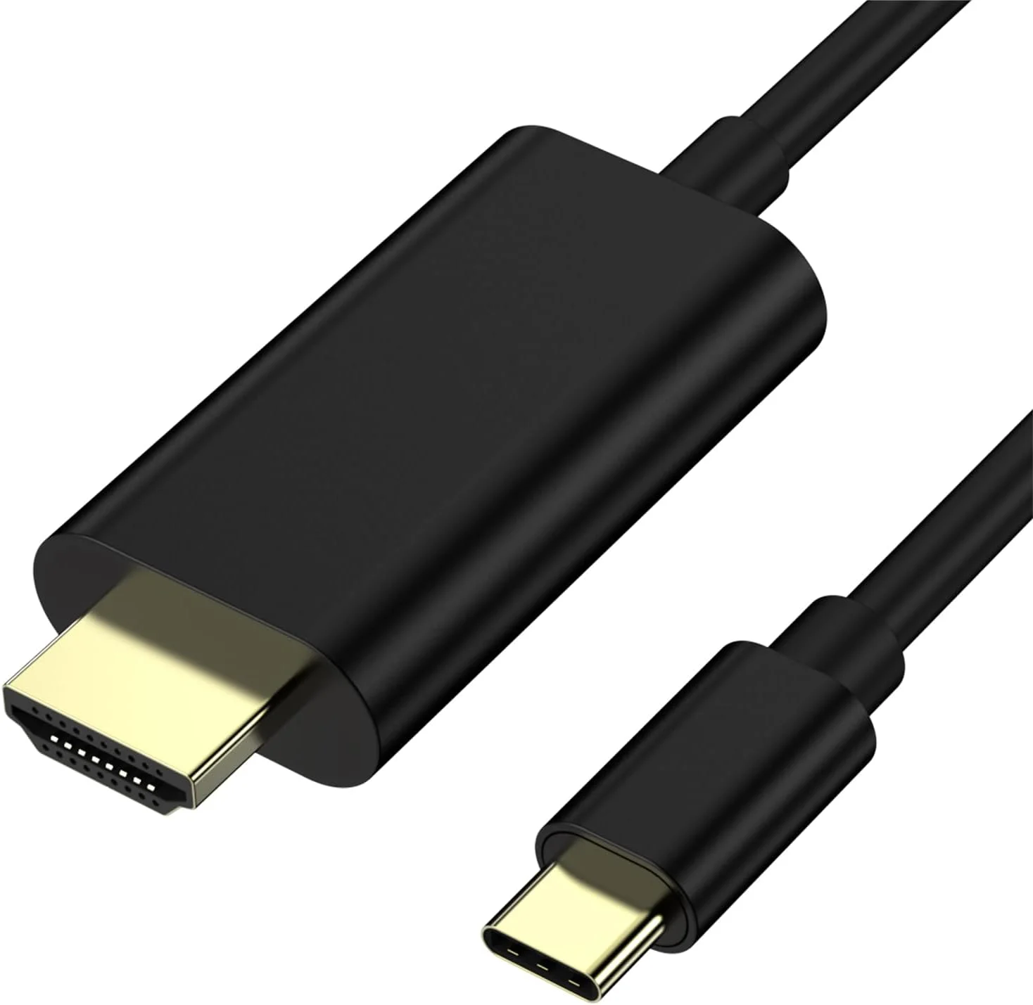 کابل USB C به HDMI (طول 1.8 متر)، [4K، سرعت بالا] کابل USB Type C به HDMI برای دفتر کار خانگی، [سازگار با Thunderbolt 3/4] برای Chromebook، برای MacBook Pro/Air 2023، برای iPad Pro، برای iMac، برای XPS 17، S23