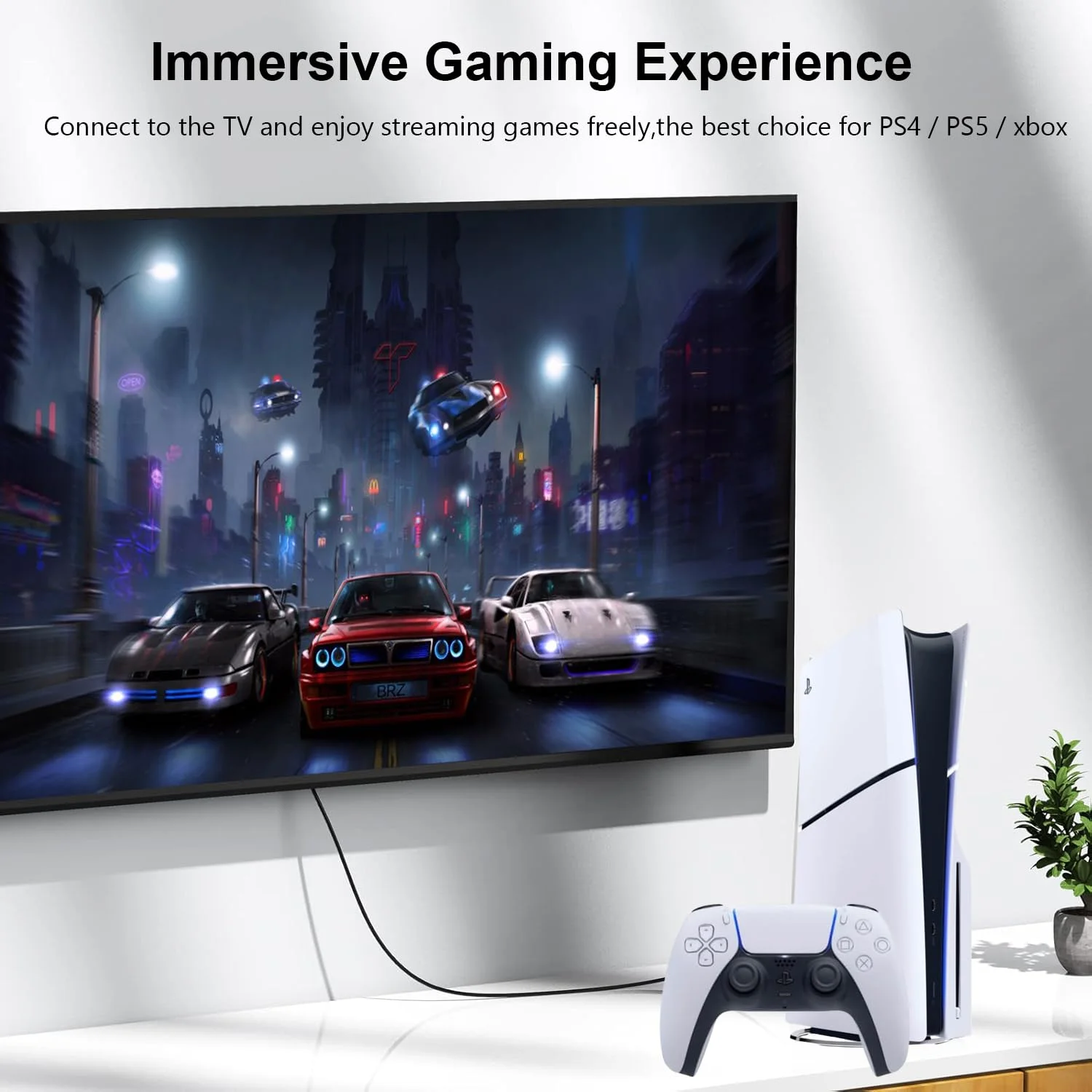 کابل HDMI 2.1 با کیفیت 8K، طول 2 متر - بسته 5 عددی، کابل HDMI شیلددار 2 متری، سرعت بالا 48 گیگابیت بر ثانیه، کابل مانیتور تلویزیون HDMI کامپیوتر - 8K@60Hz، 4K@120Hz/165Hz، HDCP 2.2&2.3، HDR 10 برای ARC، eARC، PS4 PS5 ساندبار/روکو