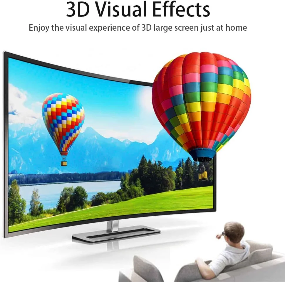 کابل HDMI 4K 60 هرتز 6 متری، کابل های HDMI 2.0 سرعت بالا، 18 گیگابیت بر ثانیه، 4K @ 60Hz، Ultra HD، 2160P، 1080P، ARC، 3D، HDCP 2.2 بافته شده، برای لپ تاپ، مانیتور، PS5، PS4، Xbox One، Fire TV