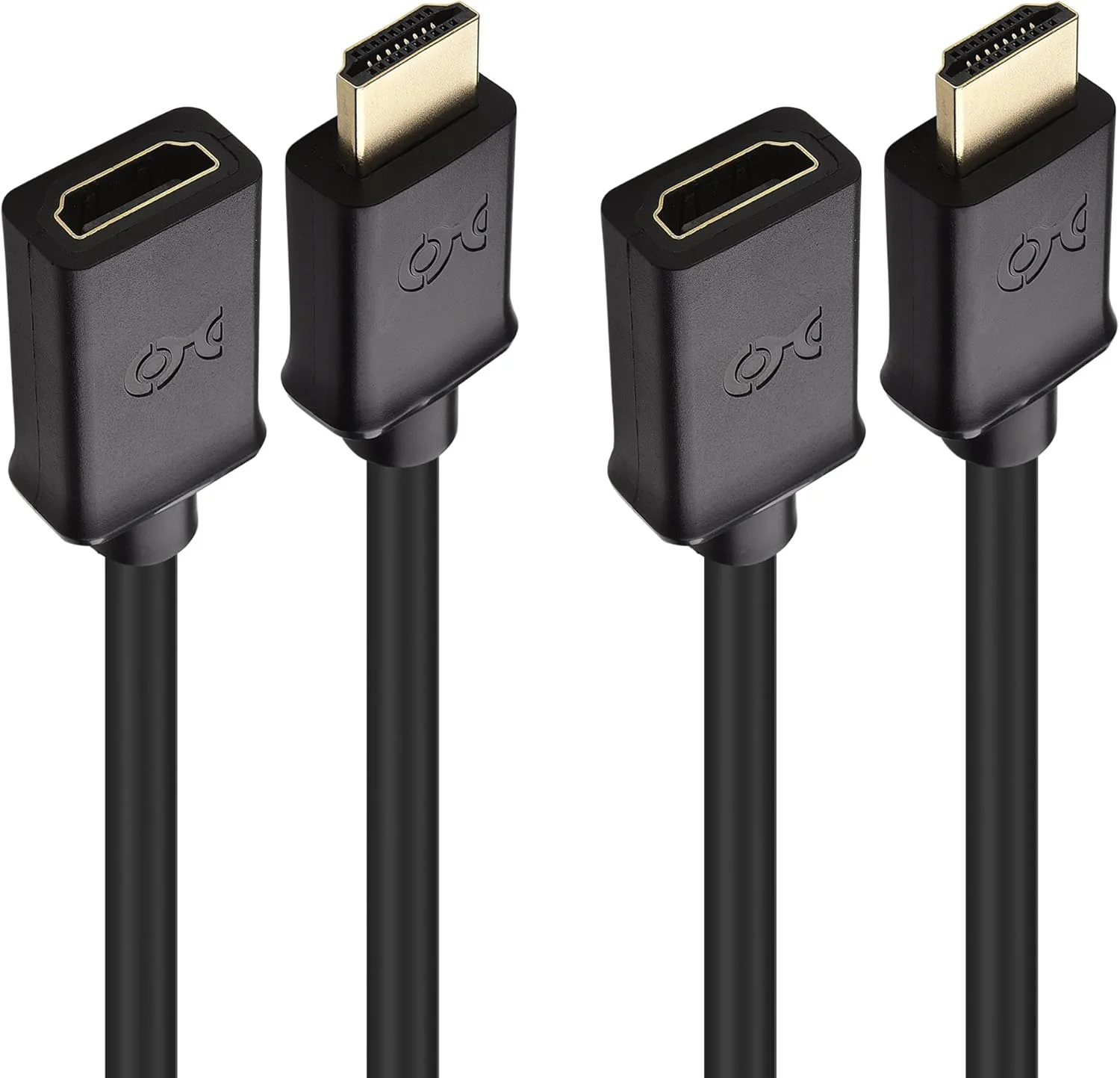 کابل افزایش طول HDMI کیبل مترز، 2 عددی، 1.8 متری (کابل افزایش طول HDMI نر به ماده) با اترنت - پشتیبانی از 3D و رزولوشن 4K