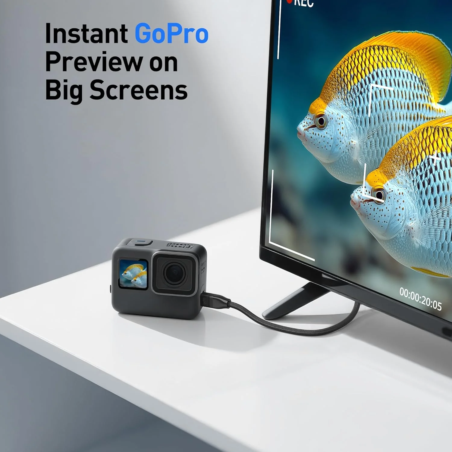 کابل Micro HDMI به HDMI 2.1 با سرعت 48 گیگابیت بر ثانیه و پشتیبانی از 8K@60Hz / 4K@240Hz با HDR، طول 2 متر، مناسب برای دوربین دیجیتال، تبلت و لپ تاپ