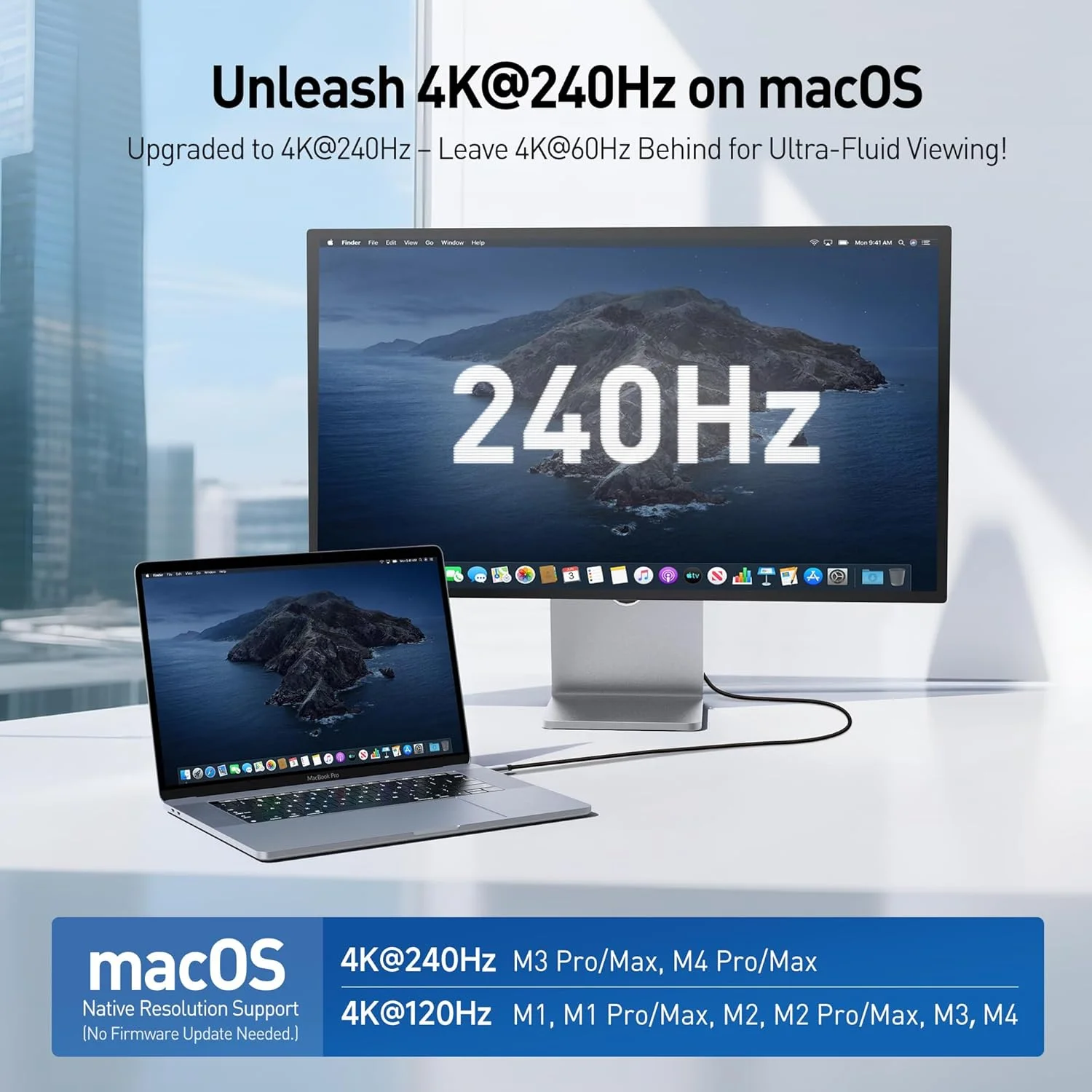 کابل یک طرفه USB C به HDMI 2.1 با سرعت 48 گیگابیت بر ثانیه و کیفیت 8K برای macOS و Windows - طول 1.8 متر، پشتیبانی از 4K@240Hz / 8K@60Hz با HDR، کابل Thunderbolt 4 به HDMI 2.1، بدون نیاز به بروزرسانی