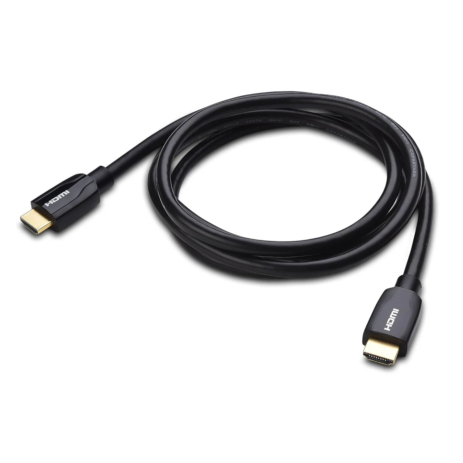 کابل HDMI شش فوتی (کابل HDMI ممتاز) Cable Matters با پشتیبانی از 4K@60Hz و HDR - مشکی