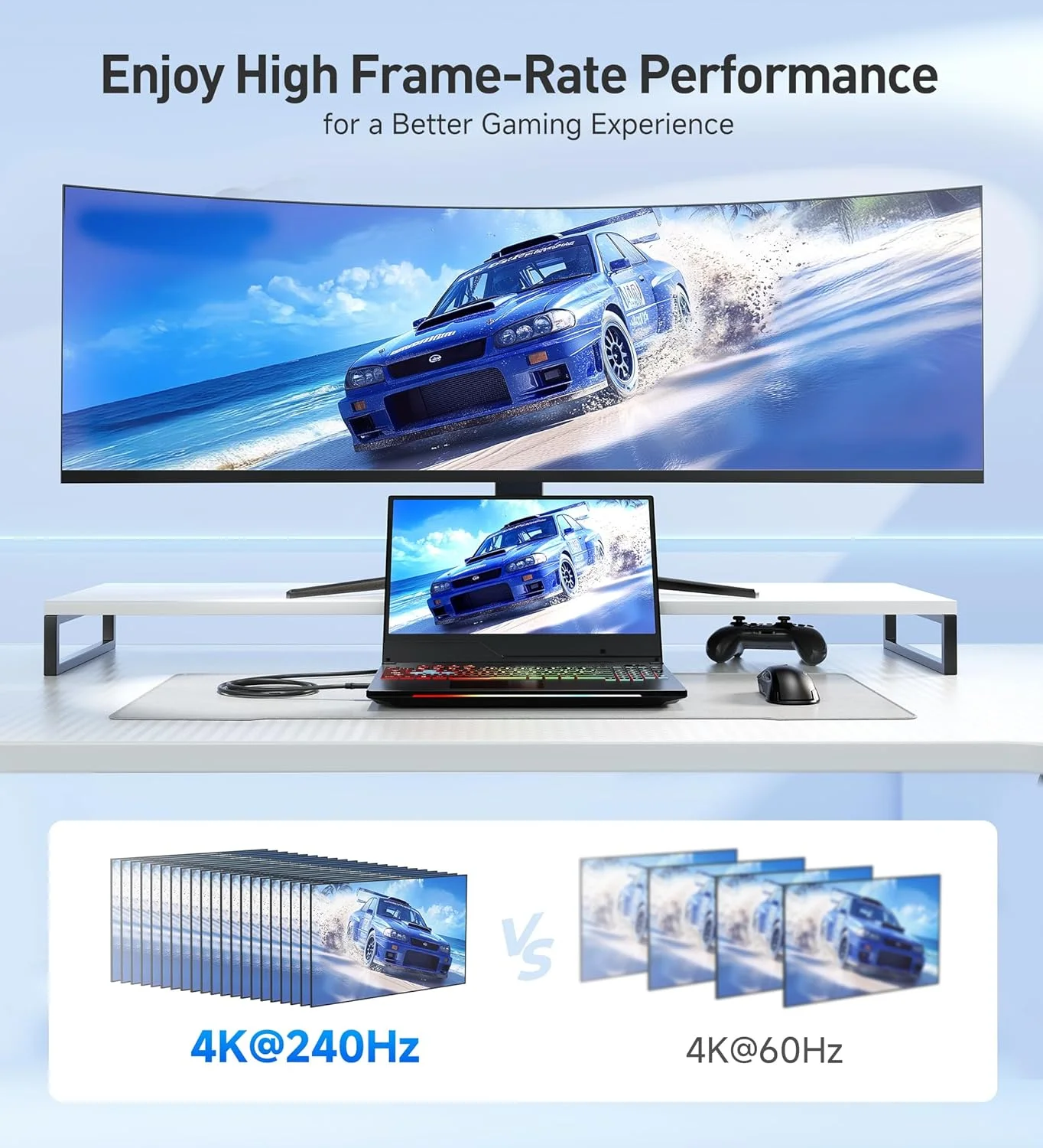 کابل HDMI بافته شده پریمیوم Cable Matters 48Gbps Ultra HD 8K به طول 2 متر با پشتیبانی از 8K@60Hz، 4K@240Hz و HDR برای PS5، Xbox Series X/S، RTX3080 / 3090، RX 6800/6900، Apple TV و غیره - مشکی