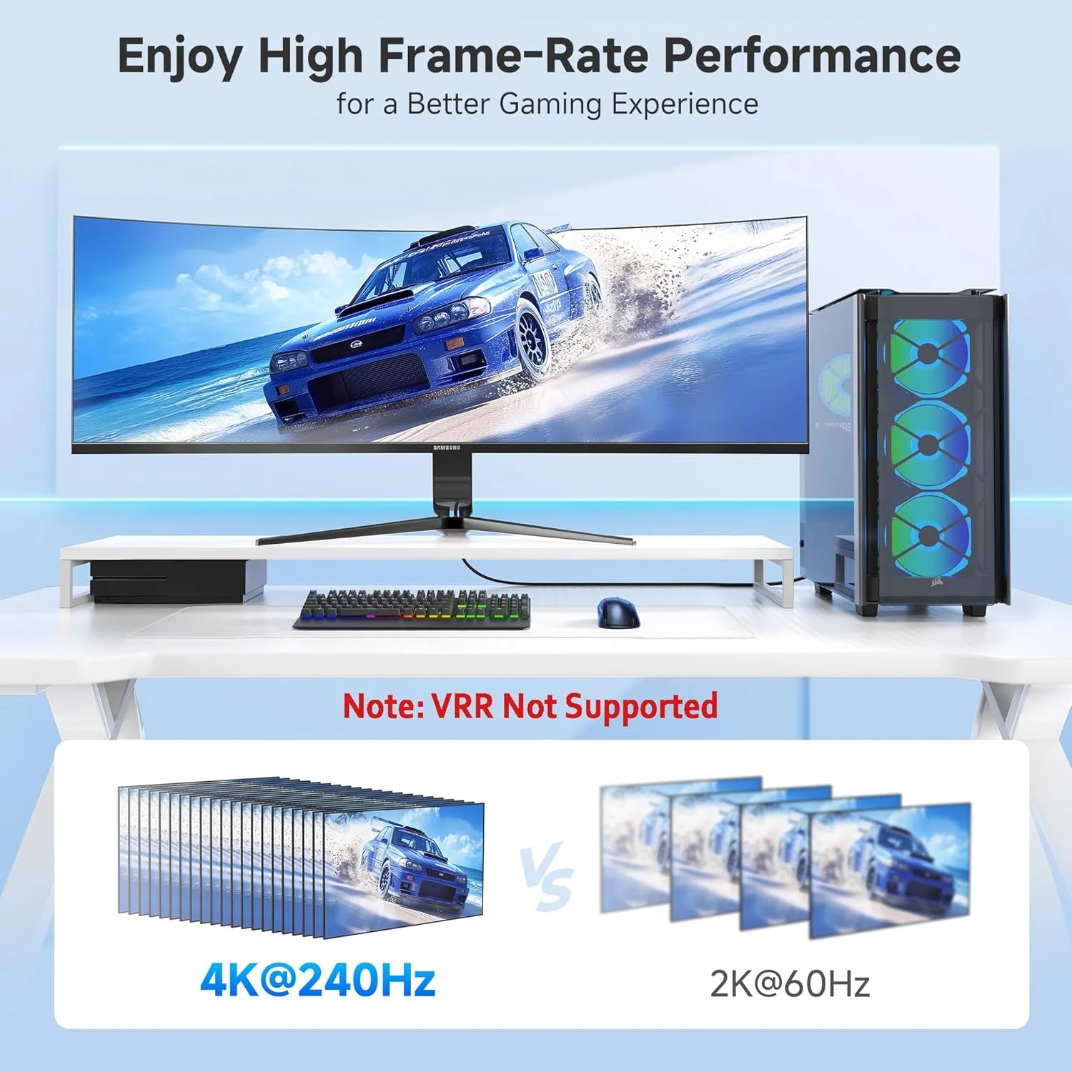 کابل یک طرفه 8K DisplayPort به HDMI 2.1 کیبل مِیترز - 1.8 متر، با پشتیبانی از 4K 240Hz / 8K 60Hz، کابل Display Port به HDMI 2.1، پشتیبانی از RTX4080، RX7900، عدم کارکرد با PS5/Xbox، عدم پشتیبانی از VRR کابل یک طرفه 8K DisplayPort به HDMI 2.1 کیبل مِیترز - 1.8 متر، با پشتیبانی از 4K 240Hz / 8K 60Hz، کابل Display Port به HDMI 2.1، پشتیبانی از RTX4080، RX7900، عدم کارکرد با PS5/Xbox، عدم پشتیبانی از VRR