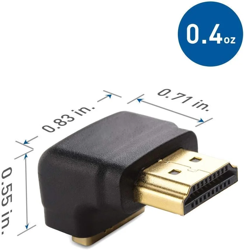 تبدیل HDMI با زاویه 90 و 270 درجه و تبدیل HDMI تخت با زاویه راست
