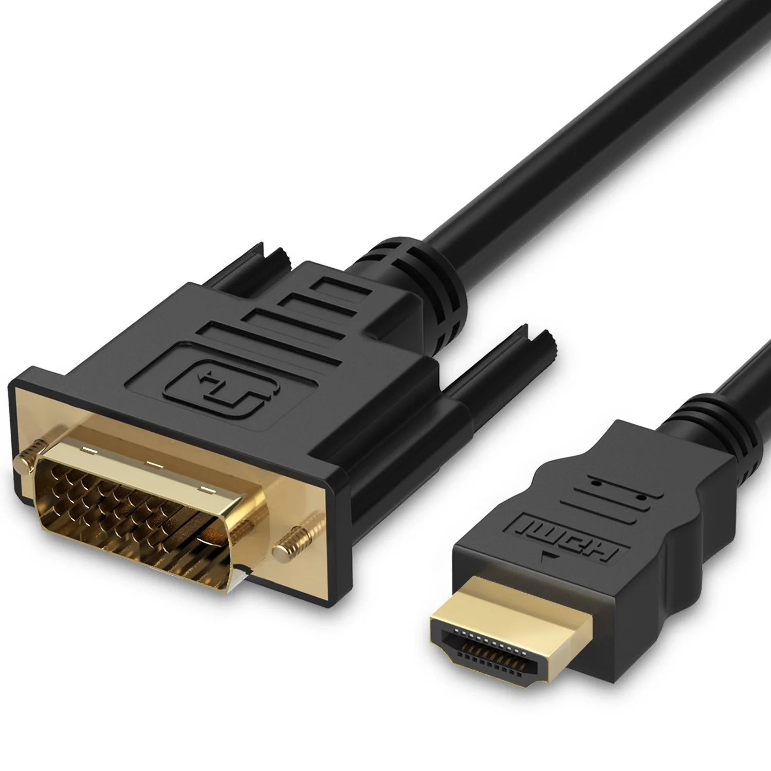 کابل HDMI به DVI فوسمون 24+1 (1.8 متر)، 1080p کامل، آداپتور روکش طلا دو طرفه، HDMI نر به DVI-D نر با سرعت بالا سازگار با HDTV، Apple TV، PS4/PS5، Xbox One X/S/360، Nintendo Switch کابل HDMI به DVI فوسمون 24+1 (1.8 متر)، 1080p کامل، آداپتور روکش طلا دو طرفه، HDMI نر به DVI-D نر با سرعت بالا سازگار با HDTV، Apple TV، PS4/PS5، Xbox One X/S/360، Nintendo Switch