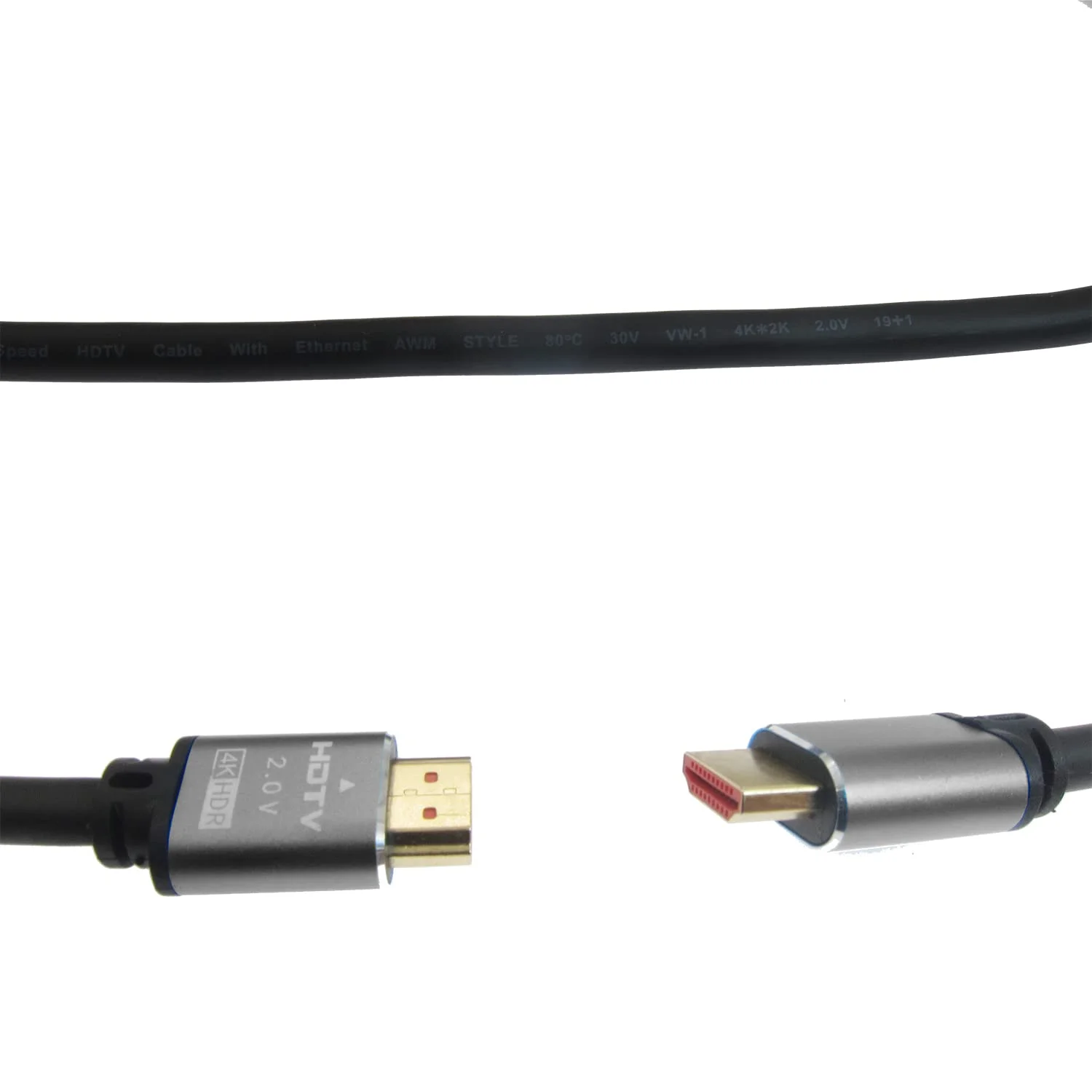 کابل HDMI 15 متری، کابل HDMI بلند 15 متری 4K/60Hz سازگار با 2K@120Hz/60HZ/30HZ 1080p 720P، کابل های HDMI 2.0 پرسرعت 18 گیگابیت بر ثانیه و HDR 3D ARC TV PS3/4 one tvbox MXIII, M8, MXQ