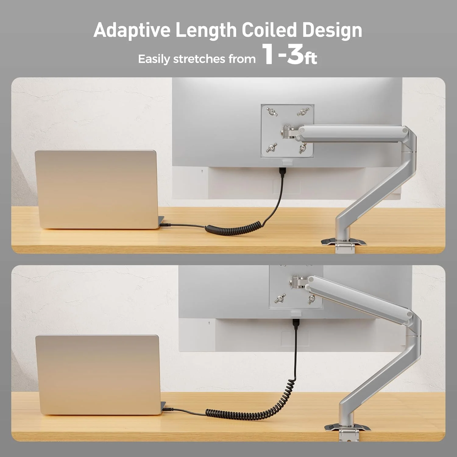 کابل فنری HDMI 8K با سرعت 48 گیگابیت بر ثانیه، طول 30 تا 90 سانتی متر با پشتیبانی از 8K@60Hz، 4K@240Hz و HDR، کابل فنری HDMI برای PS5، Xbox Series X/S، RTX4080/4090، RX 7800/7900، Apple TV و غیره