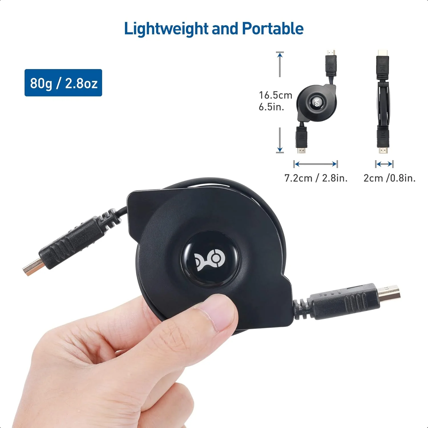 کابل HDMI جمع شونده Cable Matters با رزولوشن 8K 60Hz / 4K 240Hz و پشتیبانی از HDR - طول 1 متر