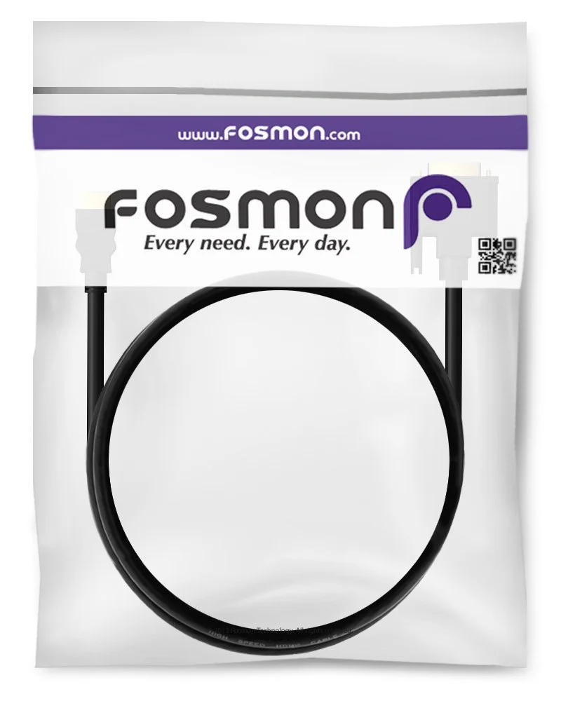 کابل HDMI به DVI فوسمون 24+1 (1.8 متر)، 1080p کامل، آداپتور روکش طلا دو طرفه، HDMI نر به DVI-D نر با سرعت بالا سازگار با HDTV، Apple TV، PS4/PS5، Xbox One X/S/360، Nintendo Switch کابل HDMI به DVI فوسمون 24+1 (1.8 متر)، 1080p کامل، آداپتور روکش طلا دو طرفه، HDMI نر به DVI-D نر با سرعت بالا سازگار با HDTV، Apple TV، PS4/PS5، Xbox One X/S/360، Nintendo Switch