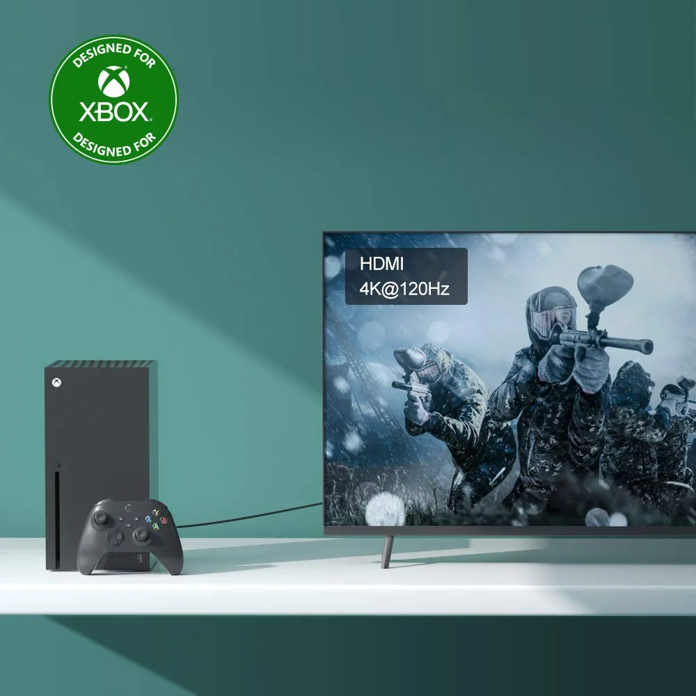 کابل فیبر نوری HDMI یک طرفه اکتیو 8K @60Hz کیبل مترز (Cable Matters) با طول 5 متر - پشتیبانی از 8K@60Hz و 4K@120Hz HDR - سازگار با PS5، Apple TV، PC کابل فیبر نوری HDMI یک طرفه اکتیو 8K @60Hz کیبل مترز (Cable Matters) با طول 5 متر - پشتیبانی از 8K@60Hz و 4K@120Hz HDR - سازگار با PS5، Apple TV، PC