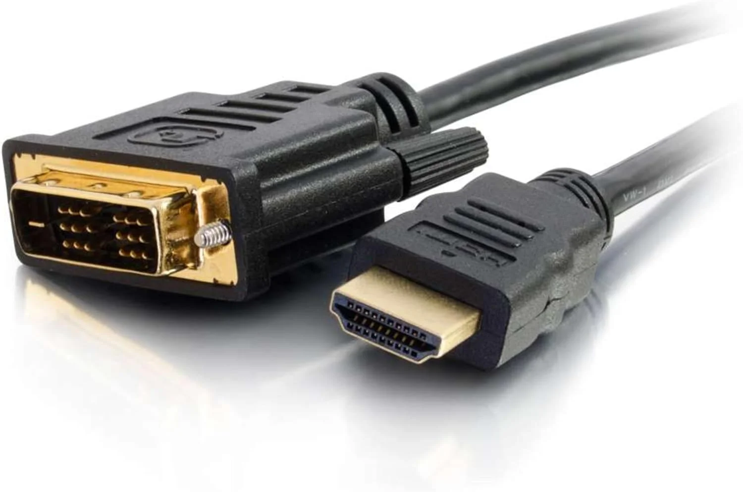 لگراند - کابل DVI به HDMI مدل C2G، کابل آداپتور DVI-D نر به HDMI نر، مشکی، 1 متر، آداپتور دو طرفه، 1 عدد، C2G 42514 لگراند - کابل DVI به HDMI مدل C2G، کابل آداپتور DVI-D نر به HDMI نر، مشکی، 1 متر، آداپتور دو طرفه، 1 عدد، C2G 42514