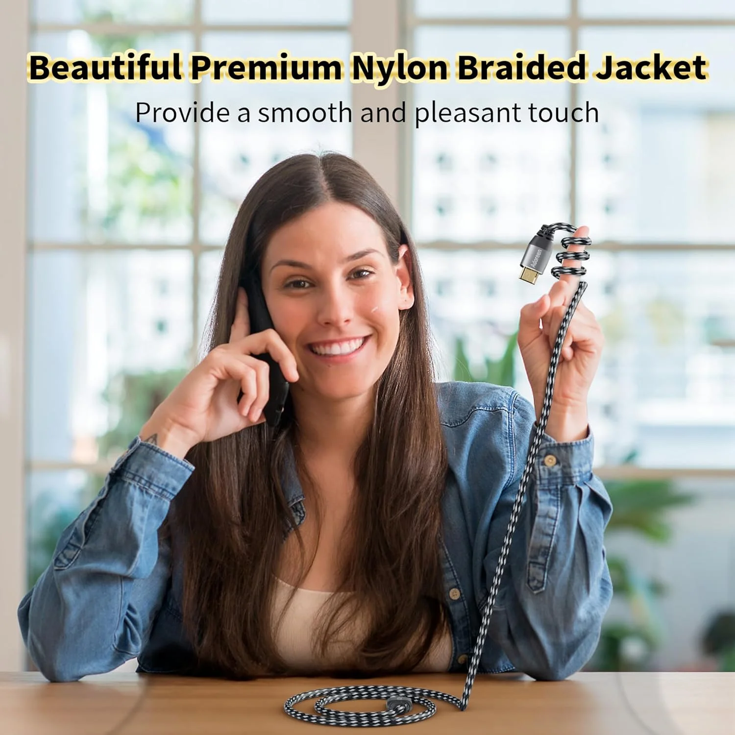 کابل HDMI 4K، طول 60 سانتیمتر، بستهی 2 عددی، کابل HDMI 2.0 با سرعت بالا 18 گیگابیت بر ثانیه، روکش بافته شده، 4K@60Hz، 2K، 1080P، ARC HDR HDCP 3D، مقاوم، انعطافپذیر، بدون گره خوردگی و بافت عالی، سازگار با مانیتور، تلویزیون UHD، کامپیوتر، PS5، Xbox + 5 بست کمربندی کابل HDMI 4K، طول 60 سانتیمتر، بستهی 2 عددی، کابل HDMI 2.0 با سرعت بالا 18 گیگابیت بر ثانیه، روکش بافته شده، 4K@60Hz، 2K، 1080P، ARC HDR HDCP 3D، مقاوم، انعطافپذیر، بدون گره خوردگی و بافت عالی، سازگار با مانیتور، تلویزیون UHD، کامپیوتر، PS5، Xbox + 5 بست کمربندی