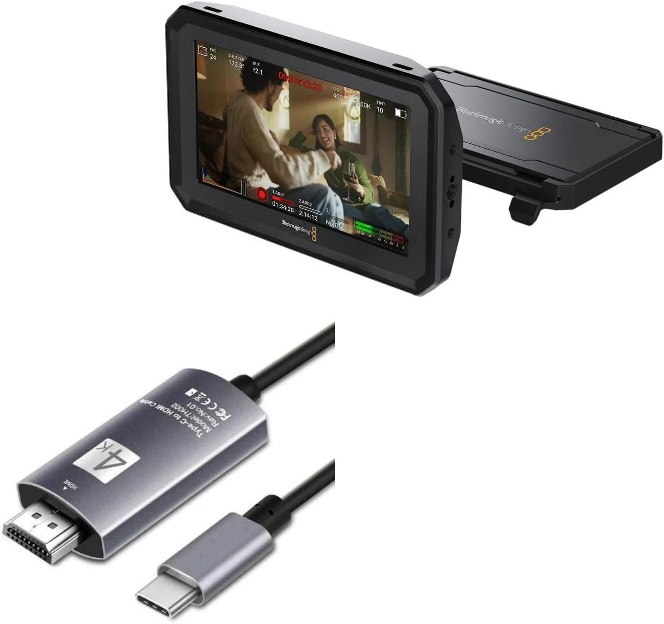 کابل باکس ویو سازگار با مانیتور Blackmagic Pyxis - کابل SmartDisplay - USB Type-C به HDMI (1.8 متر)، کابل USB C/HDMI - مشکی جت کابل باکس ویو سازگار با مانیتور Blackmagic Pyxis - کابل SmartDisplay - USB Type-C به HDMI (1.8 متر)، کابل USB C/HDMI - مشکی جت