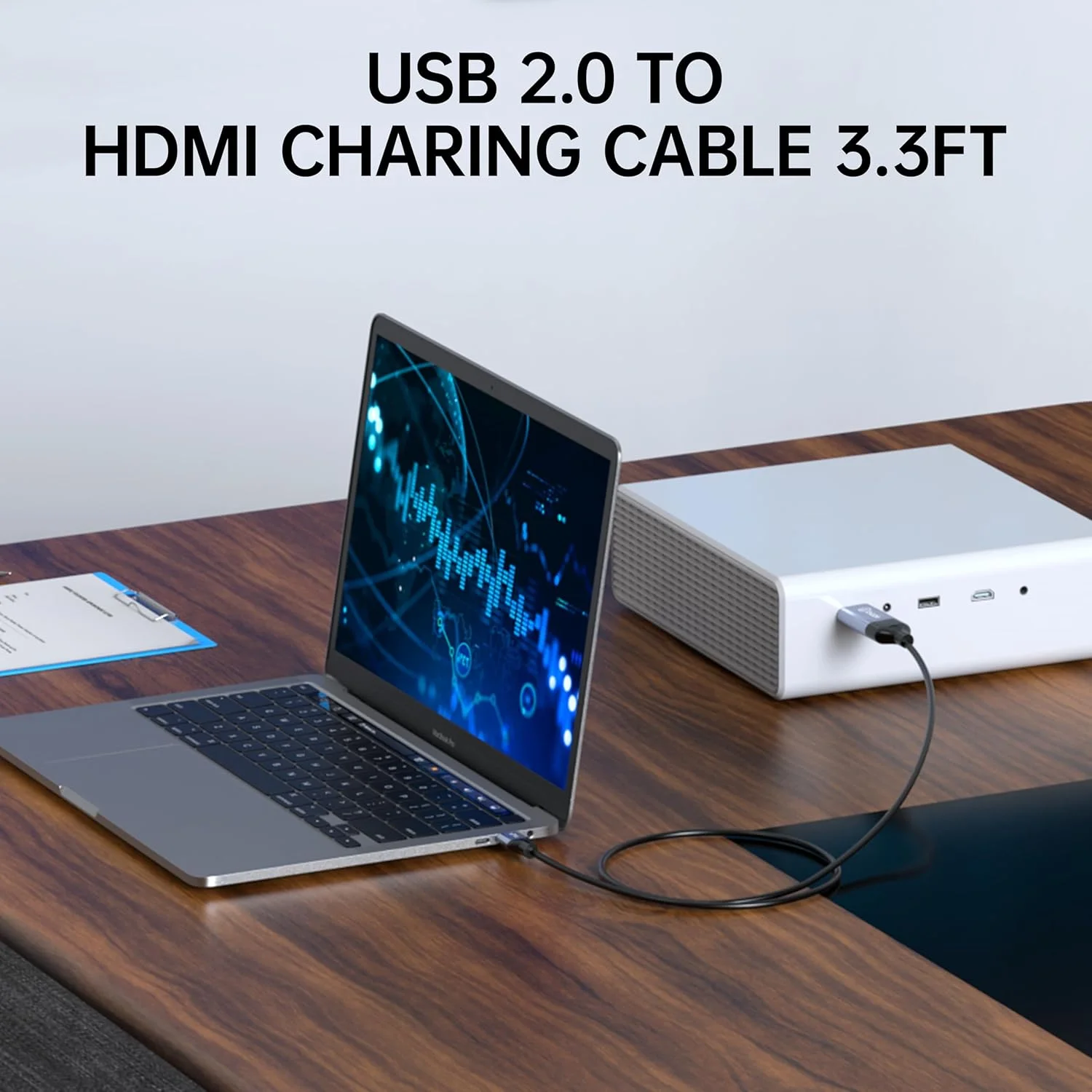 کابل USB 3.0 به HDMI پنج فوتی، 1080P 60Hz 5Gbps سرعت بالا برای اتصال لپ تاپ/کامپیوتر/PS5/Xbox/Switch به تلویزیون/مانیتور/پروژکتور، انعکاس صفحه نمایش و توسعه نمایشگر (USB به HDMI) کابل USB 3.0 به HDMI پنج فوتی، 1080P 60Hz 5Gbps سرعت بالا برای اتصال لپ تاپ/کامپیوتر/PS5/Xbox/Switch به تلویزیون/مانیتور/پروژکتور، انعکاس صفحه نمایش و توسعه نمایشگر (USB به HDMI)