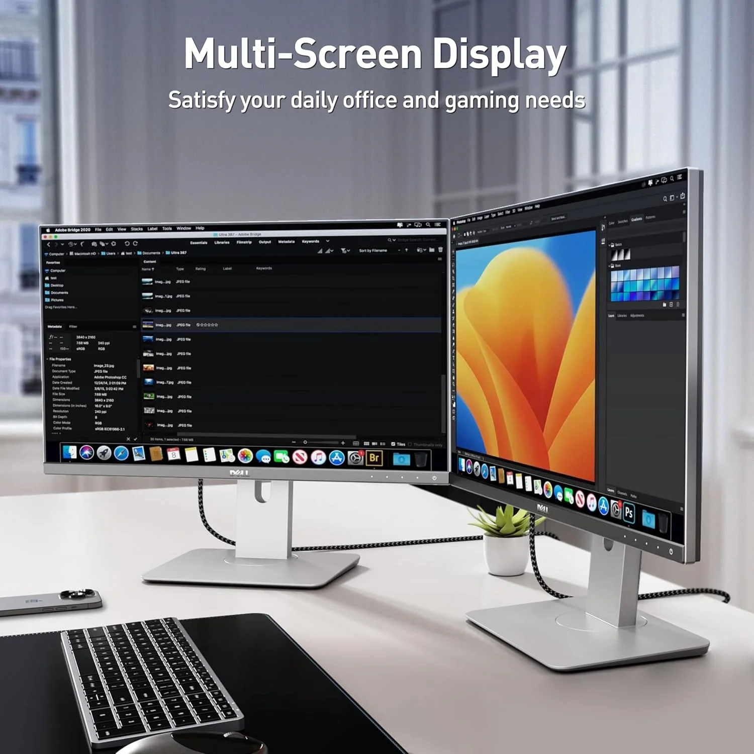 کابل DisplayPort به HDMI بنفی 4K@60Hz، طول 1.8 متر، بدنه آلومینیومی، روکش نایلونی بافته شده