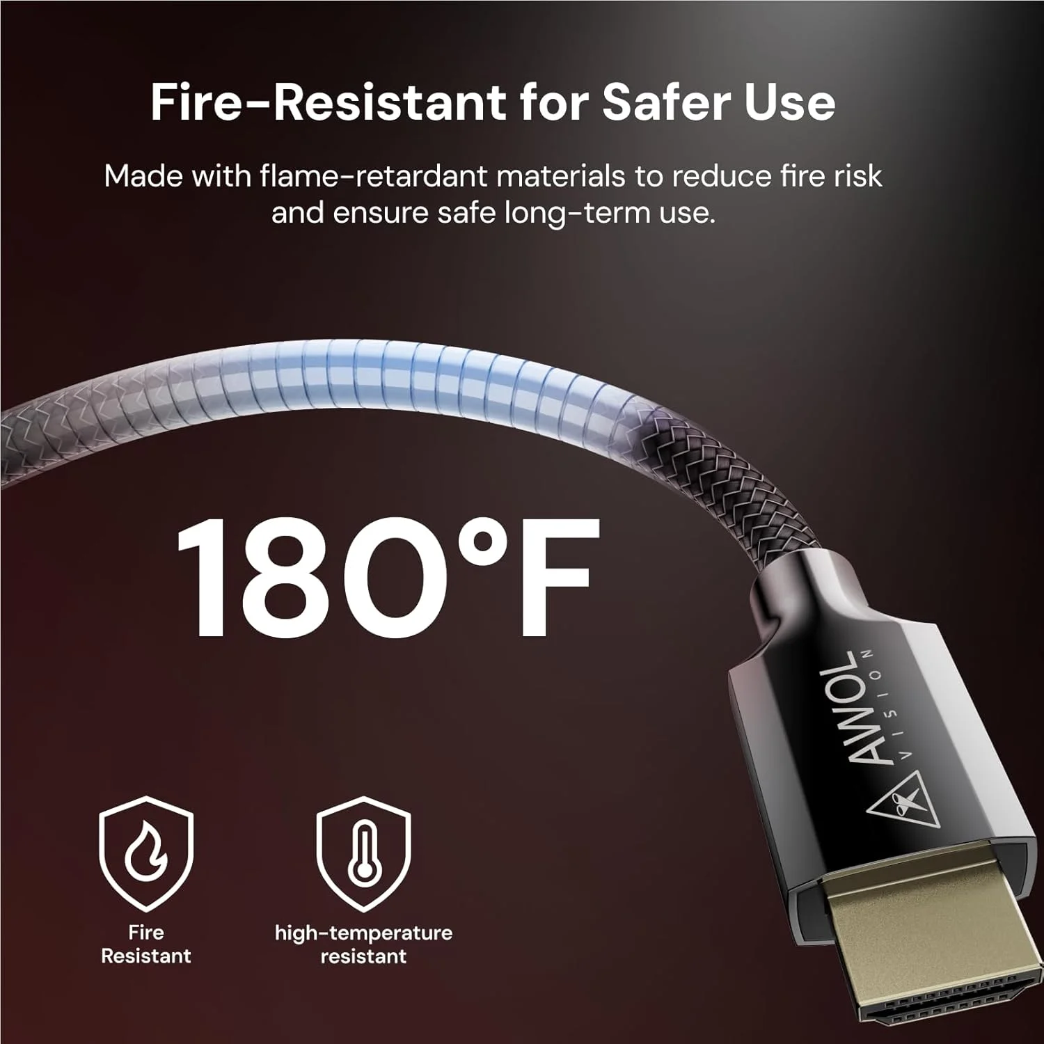 کابل HDMI 2.1 اِی‌دبلیو‌اُل ویژن، طول 2 متر، دارای گواهی 8K، سرعت فوق‌العاده بالای 48 گیگابیت بر ثانیه، پشتیبانی از 8K@60Hz، 4K@120Hz، 2K@144Hz، سازگار با PS5/Xbox/TV/PC/پروژکتور