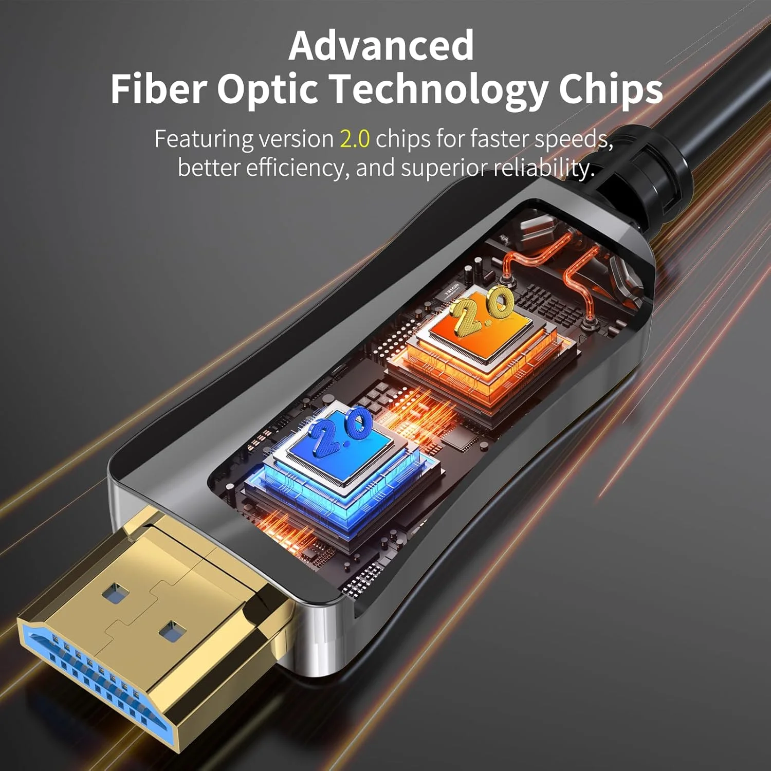 کابل فیبر نوری HDMI 4K، طول 30 متر، HDMI 2.0، 18 گیگابیت بر ثانیه، پشتیبانی از 4K@60Hz، 4:4:4/4:2:2/4:2:0، HDR10، Dolby Vision، HDCP2.2، ARC، 3D، باریک و انعطاف پذیر، برای Apple-TV Xbox PS4 TV Monitor Laptop کابل فیبر نوری HDMI 4K، طول 30 متر، HDMI 2.0، 18 گیگابیت بر ثانیه، پشتیبانی از 4K@60Hz، 4:4:4/4:2:2/4:2:0، HDR10، Dolby Vision، HDCP2.2، ARC، 3D، باریک و انعطاف پذیر، برای Apple-TV Xbox PS4 TV Monitor Laptop