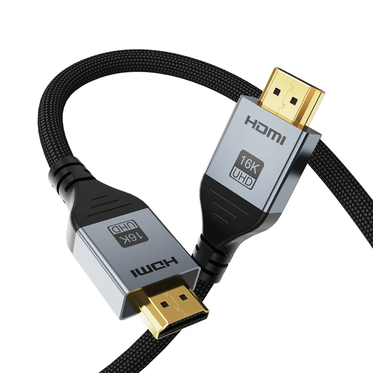 کابل HDMI 2.2 شانزده هزار کی با سرعت فوق العاده بالا 96 گیگابیت بر ثانیه، 16K@60Hz 8K@120Hz 4K@480Hz، کابل HDMI برای PS5/Xbox Series X|S/Roku TV/Gaming PC/مانیتور/Blu-ray/پروژکتور کابل HDMI 2.2 شانزده هزار کی با سرعت فوق العاده بالا 96 گیگابیت بر ثانیه، 16K@60Hz 8K@120Hz 4K@480Hz، کابل HDMI برای PS5/Xbox Series X|S/Roku TV/Gaming PC/مانیتور/Blu-ray/پروژکتور