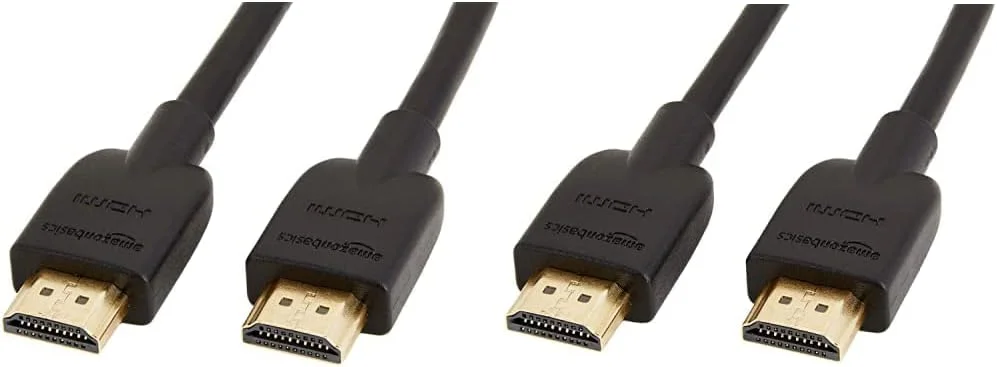 کابل HDMI پرسرعت آمازون بیسیکس 4K - کابل HDMI پرسرعت 3 متری (18 گیگابیت بر ثانیه، 4K/60 هرتز) - 1.8 متری، مشکی