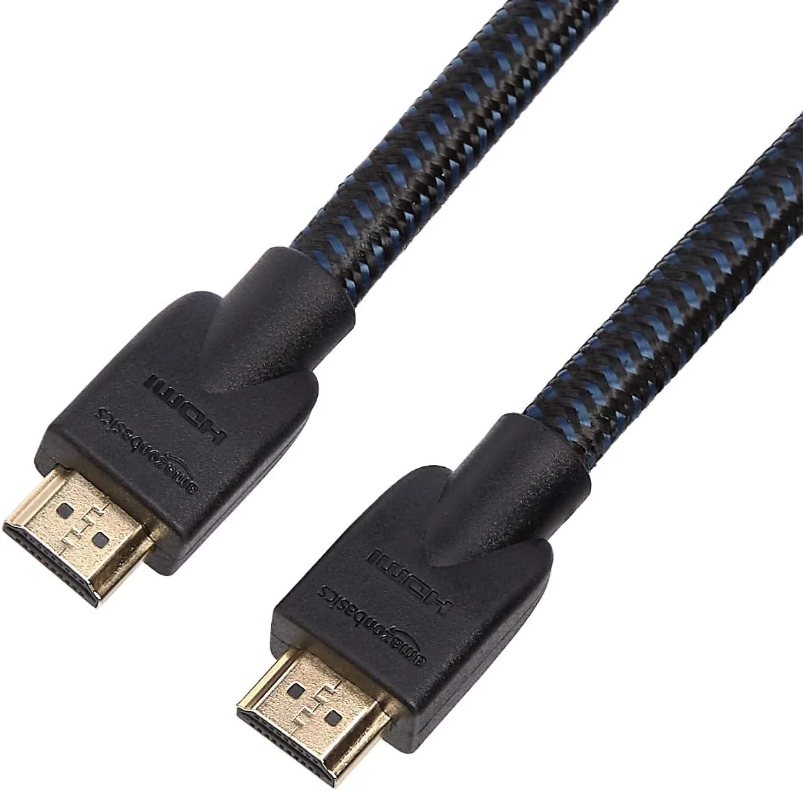 کابل HDMI به HDMI آمازون بیسیکس با روکش نایلونی بافته شده 4K، 18 گیگابیت بر ثانیه، 25 فوت، بسته 12 عددی
