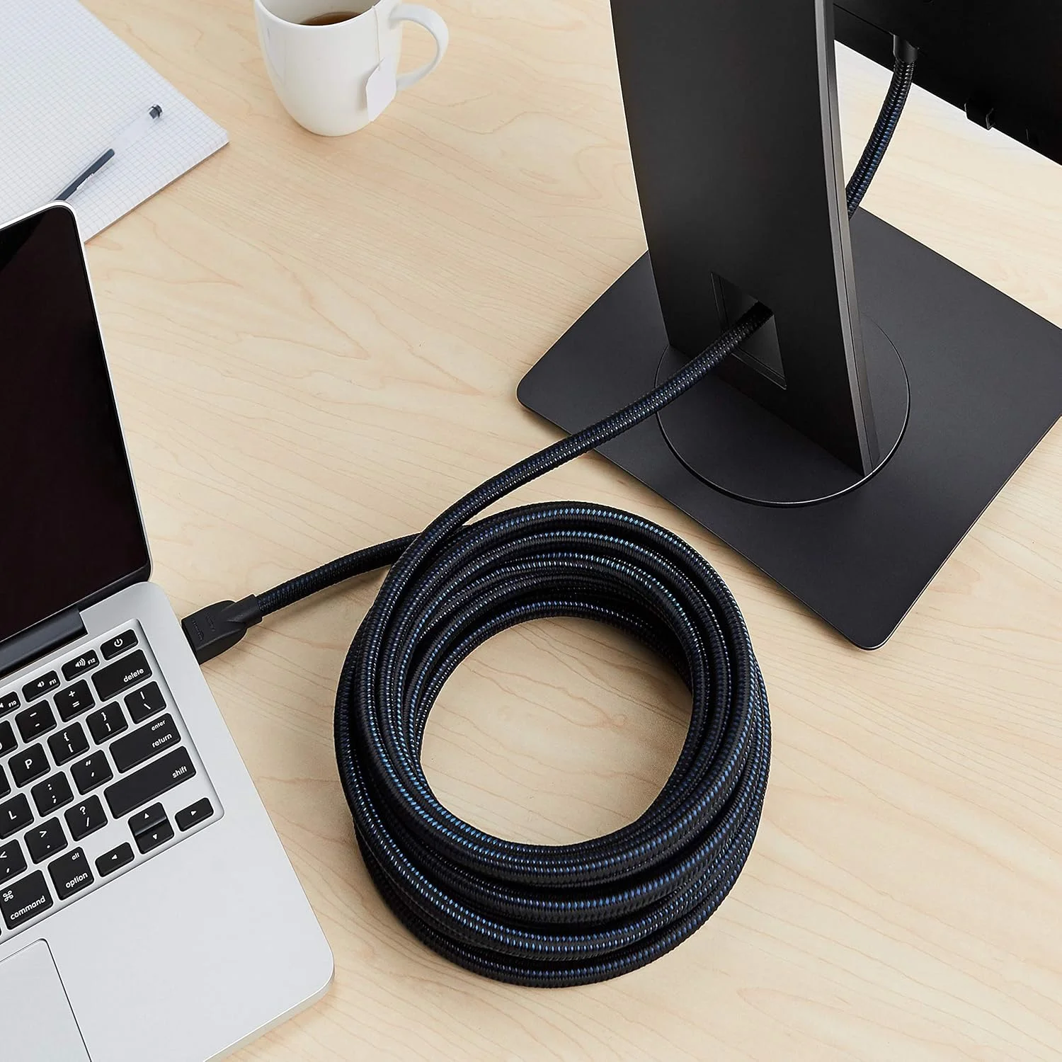 کابل HDMI به HDMI آمازون بیسیکس با روکش نایلونی بافته شده 4K، 18 گیگابیت بر ثانیه، 25 فوت، بسته 12 عددی کابل HDMI به HDMI آمازون بیسیکس با روکش نایلونی بافته شده 4K، 18 گیگابیت بر ثانیه، 25 فوت، بسته 12 عددی