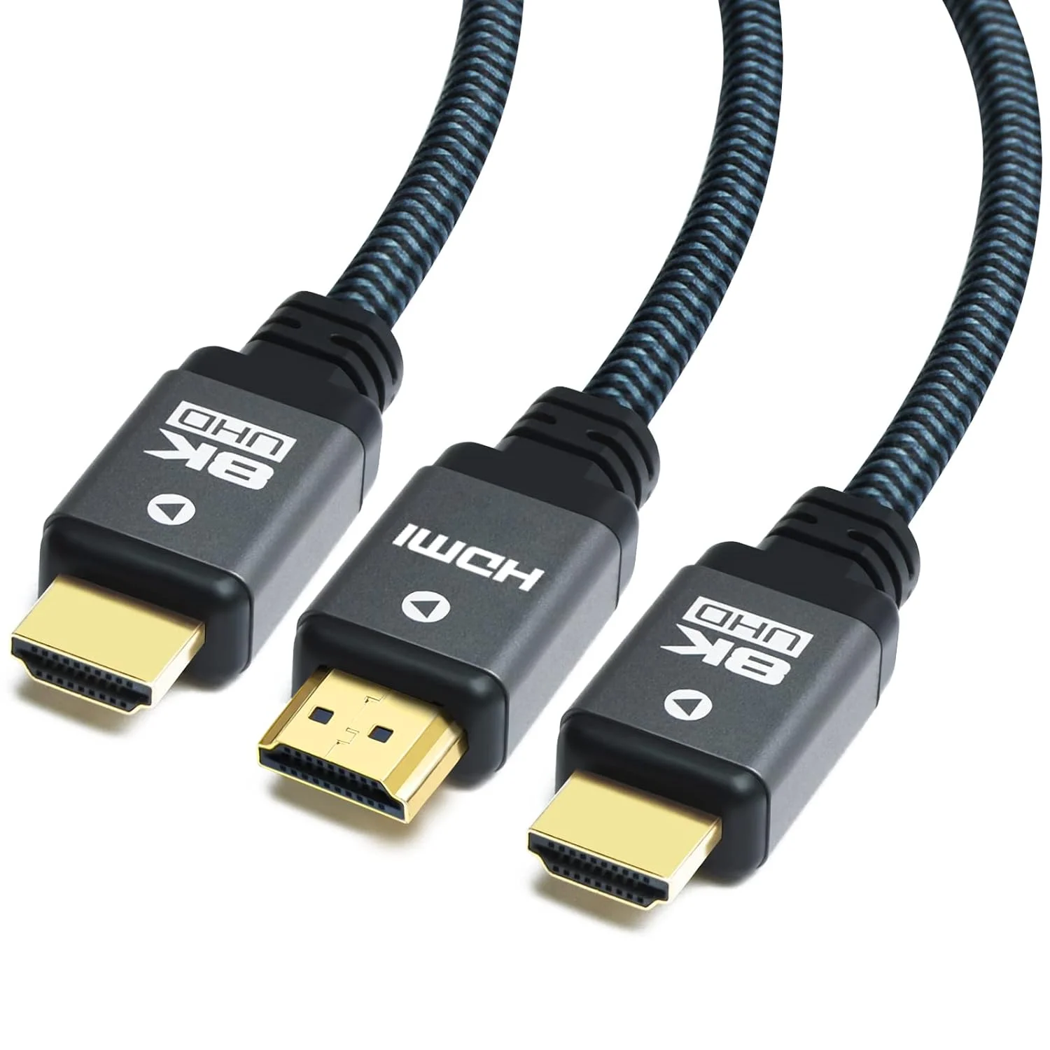 کابل HDMI 8K یاهودی، 2 متر (بسته 3 عددی)، کابل HDMI 2.1 با سرعت بالا 48 گیگابیت بر ثانیه، کابل HDMI با روکش نایلونی با دوام، بسته 3 عددی، پشتیبانی از 8K 60Hz 4K 120Hz 144Hz HDR دینامیک سه بعدی HDCP 2.2 eARC کابل HDMI 8K یاهودی، 2 متر (بسته 3 عددی)، کابل HDMI 2.1 با سرعت بالا 48 گیگابیت بر ثانیه، کابل HDMI با روکش نایلونی با دوام، بسته 3 عددی، پشتیبانی از 8K 60Hz 4K 120Hz 144Hz HDR دینامیک سه بعدی HDCP 2.2 eARC
