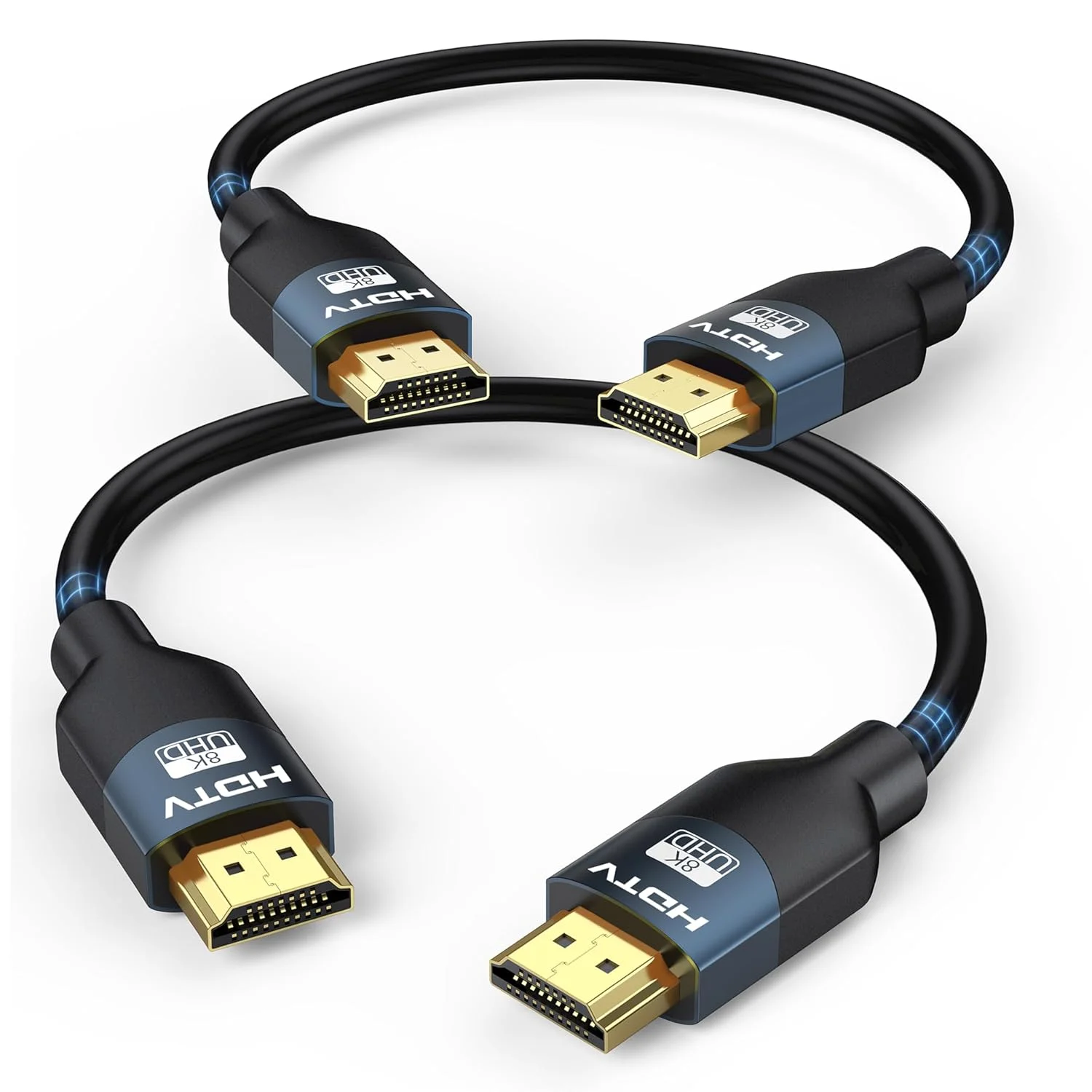 کابل HDMI 2.1 8K به طول 15 سانتی متر (6 اینچ) - بسته 2 عددی، کابل بافته شده HDMI با سرعت فوق العاده بالا 48 گیگابیت بر ثانیه، پشتیبانی از HDR10+، eARC، SBTM، QMS، CEC، HDCP 2.3 برای تلویزیون، مانیتور، کامپیوتر، لپ تاپ، سوئیچ HDMI، اسپلیتر HDMI، KVM، پروژکتور کابل HDMI 2.1 8K به طول 15 سانتی متر (6 اینچ) - بسته 2 عددی، کابل بافته شده HDMI با سرعت فوق العاده بالا 48 گیگابیت بر ثانیه، پشتیبانی از HDR10+، eARC، SBTM، QMS، CEC، HDCP 2.3 برای تلویزیون، مانیتور، کامپیوتر، لپ تاپ، سوئیچ HDMI، اسپلیتر HDMI، KVM، پروژکتور