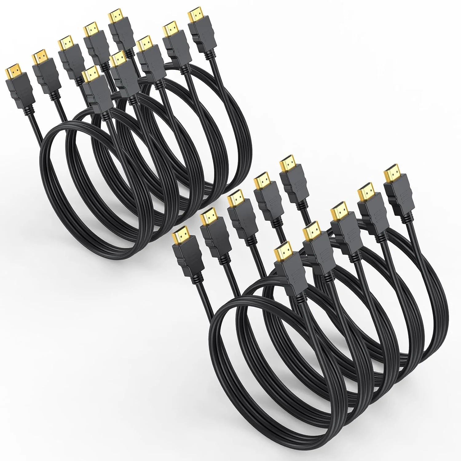 کابل HDMI 4K طول 90 سانتیمتر، بسته 10 عددی، کابل HDMI 2.0 پرسرعت با پوشش محافظ و پشتیبانی از اترنت، سازگار با رزولوشن 4K@60Hz, 2K, HDR, ARC, 3D، مناسب برای مانیتور، Roku/Fire TV، لپ تاپ، PS5/4، Blu-ray کابل HDMI 4K طول 90 سانتیمتر، بسته 10 عددی، کابل HDMI 2.0 پرسرعت با پوشش محافظ و پشتیبانی از اترنت، سازگار با رزولوشن 4K@60Hz, 2K, HDR, ARC, 3D، مناسب برای مانیتور، Roku/Fire TV، لپ تاپ، PS5/4، Blu-ray