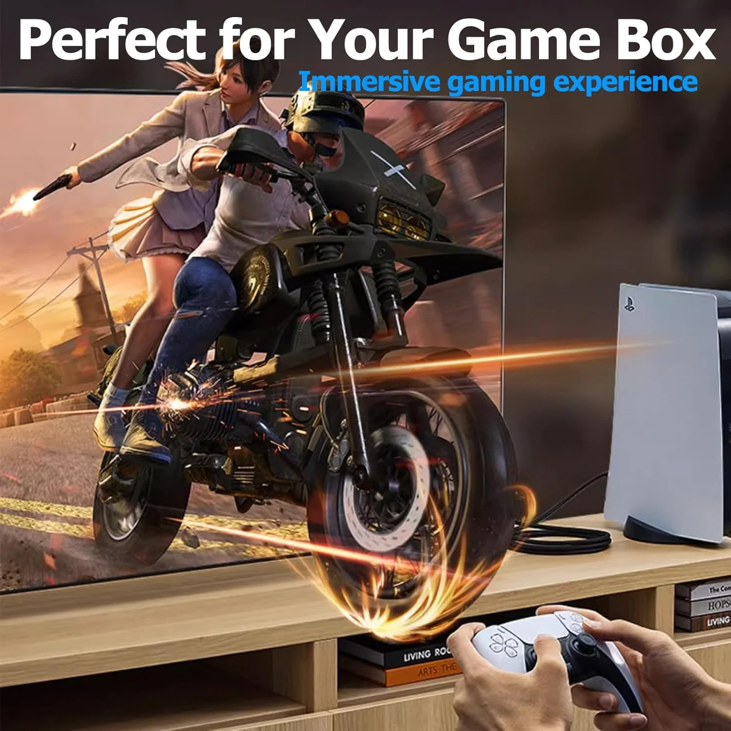 کابل HDMI 4K، طول 90 سانتی متر، بسته 5 عددی، کابل HDMI 4K با نرخ 60 هرتز، کابل HDMI محافظت شده با پشتیبانی از HDCP 2.2، HDR، 3D، eARC، ARC و رتبه CL3 | مناسب برای تلویزیون، لپ تاپ، مانیتور، PS5، PS4، Xbox One، Fire TV، ساندبار، Roku و غیره