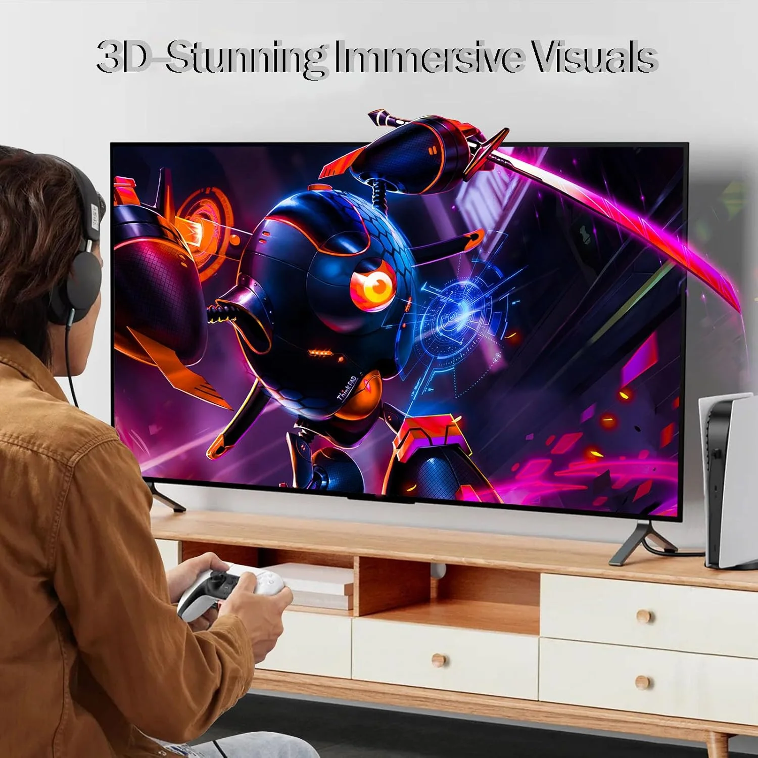 کابل HDMI 8K به طول 1.8 متر، بسته 5 عددی، کابل مانیتور کامپیوتر HDMI پرسرعت 48 گیگابیت بر ثانیه، کابل HDMI محافظت شده با استاندارد CL3 با رزولوشن 8K@60Hz، 4K@144Hz/120Hz و HDR10+ برای تلویزیون، ساندبار، روکو، مانیتور گیمینگ، لپ تاپ، کارت گرافیک، دوربین کابل HDMI 8K به طول 1.8 متر، بسته 5 عددی، کابل مانیتور کامپیوتر HDMI پرسرعت 48 گیگابیت بر ثانیه، کابل HDMI محافظت شده با استاندارد CL3 با رزولوشن 8K@60Hz، 4K@144Hz/120Hz و HDR10+ برای تلویزیون، ساندبار، روکو، مانیتور گیمینگ، لپ تاپ، کارت گرافیک، دوربین