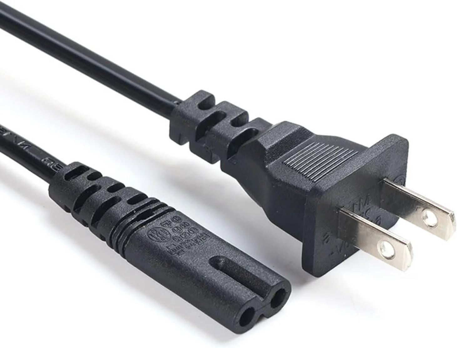 کابل برق جایگزین برای تلویزیون سامسونگ/هایسنس، سینمای خانگی/پلاگ جهانی برای تلویزیون/مانیتور/PS5/PC (2 متر)