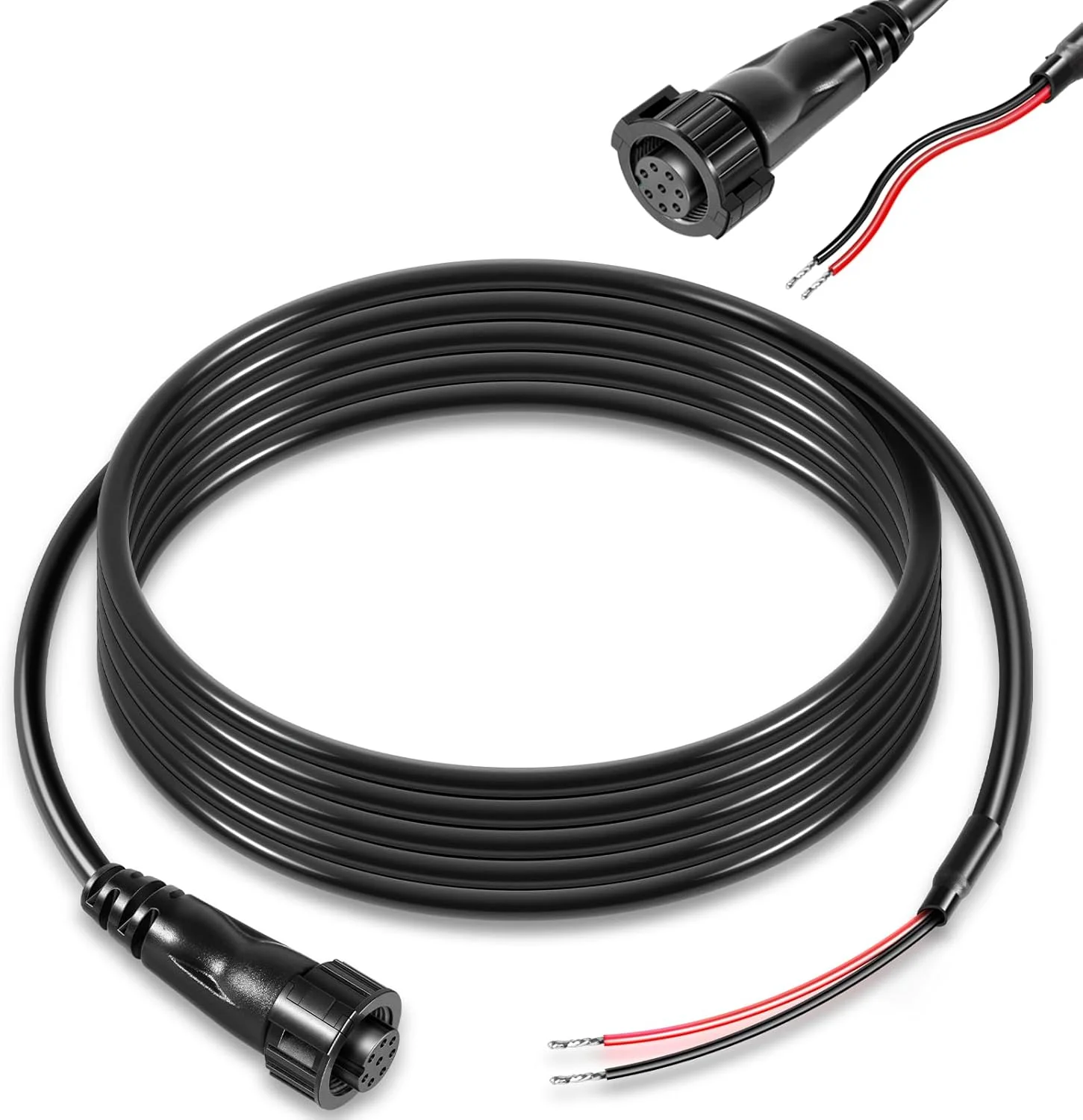 کابل برق 6 فوتی مدل PC 12 مناسب برای ماهی یاب های سری Humminbird SOLIX و Onix مدل 720085-1 (6 فوت)