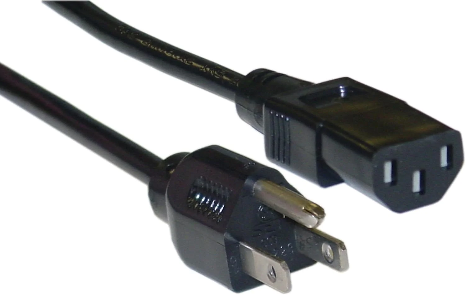 کابل برق مانیتور 4.5 متری (18AWG) سه پین، کابل برق کامپیوتر 4.5 متری، 3 سیم (IEC320 C13 به NEMA 5-15P) کابل برق 10 آمپر AC مدل ED70777