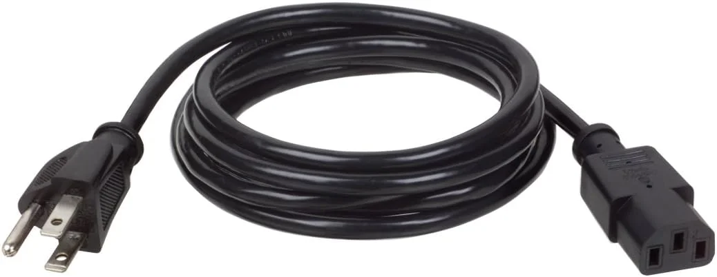 کابل برق استاندارد کامپیوتر Tripp Lite، 10 آمپر، 18AWG (NEMA 5-15P به IEC-320-C13) طول 1.8 متر (P006-006)