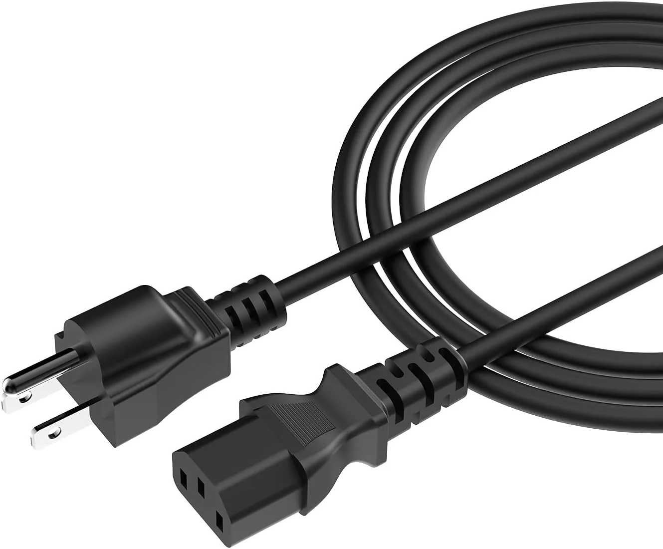 کابل برق ۰.۸ متری Kado، سه پین، ۲.۶ فوت، ۱۲۵ ولت، ۱۰ آمپر، مناسب برای لوازم الکترونیکی، کامپیوتر رومیزی، تلویزیون، کامپیوتر، پرینتر، رادیو، مانیتور، سامسونگ، دل، پاناسونیک، ویزیو، ال جی، ایسوس