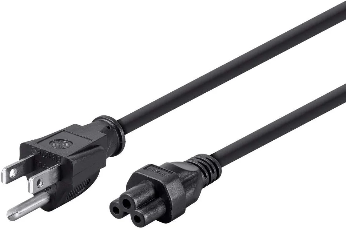 کابل برق Monoprice - NEMA 5-15P به IEC-320-C5، 18AWG، 7A/125V، SVT، 3 شاخه، 90 سانتی متر، مشکی