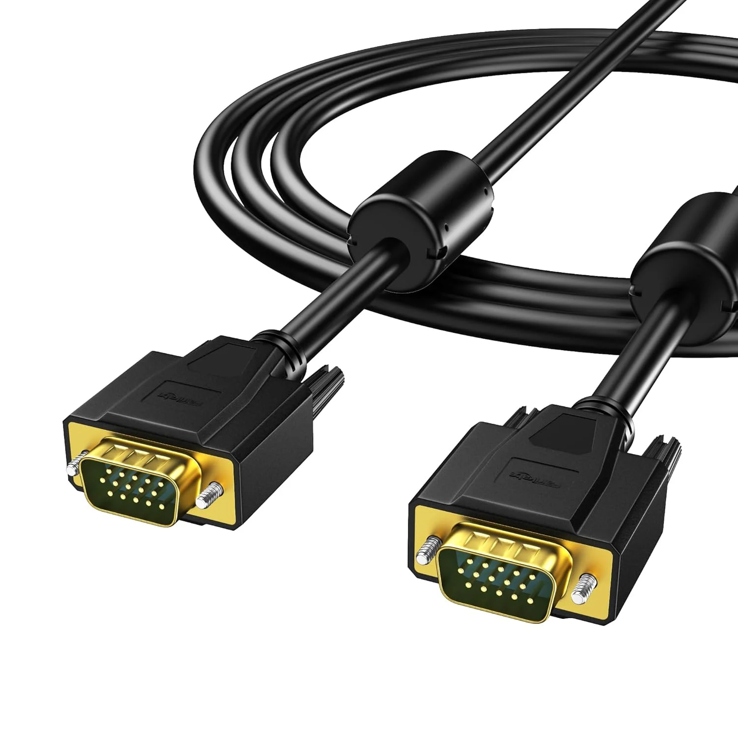 کابل VGA فریکابه با فریت، کابل افزایش طول 2 متری VGA نر به نر برای تلویزیون، کامپیوتر، پروژکتور