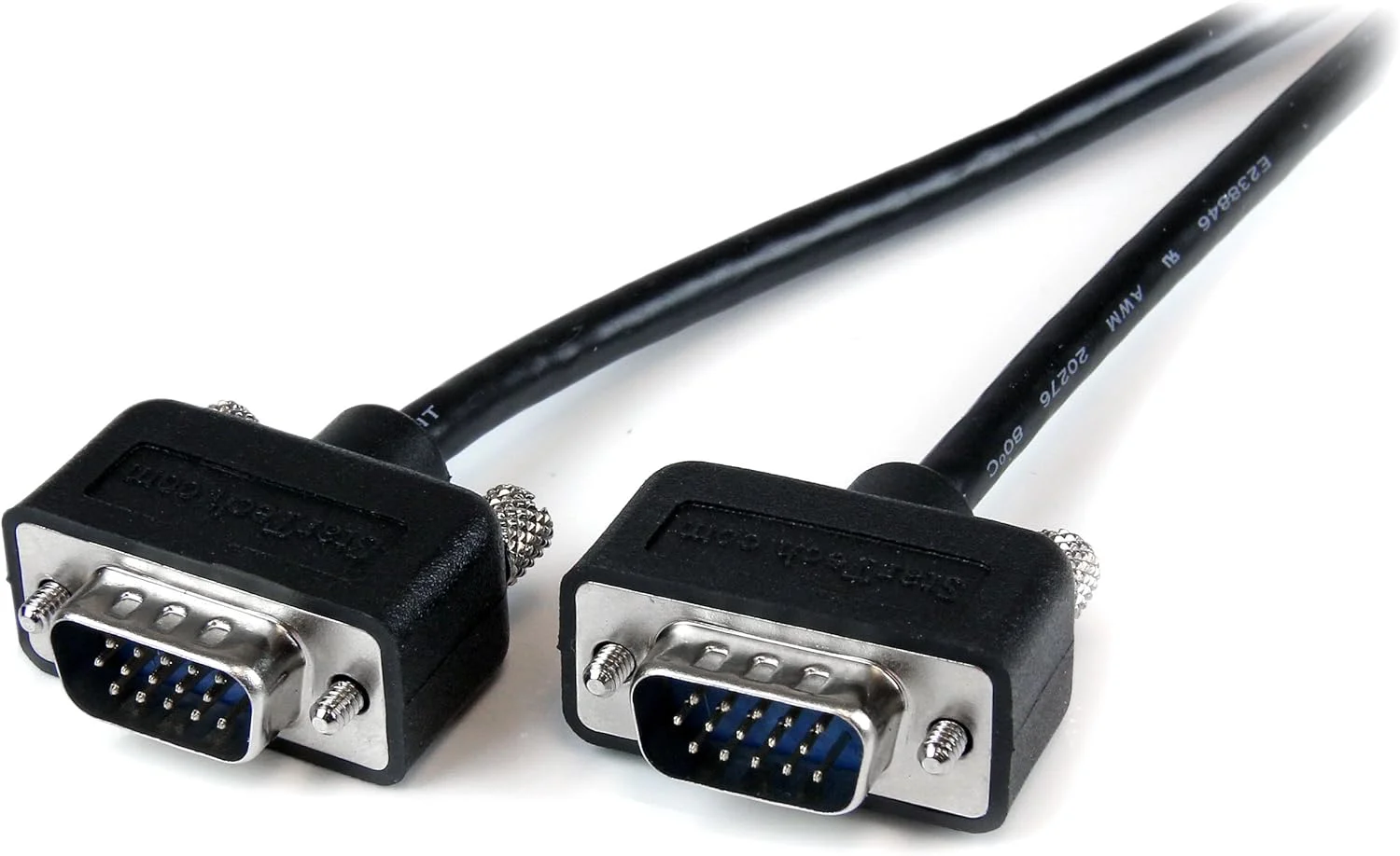 کابل VGA به VGA استار تک دات کام به طول 1.8 متر - HD15 نر به HD15 نر - رزولوشن بالا کواکسیال - باریک - کابل مانیتور VGA (MXT101MMLP6)، مشکی